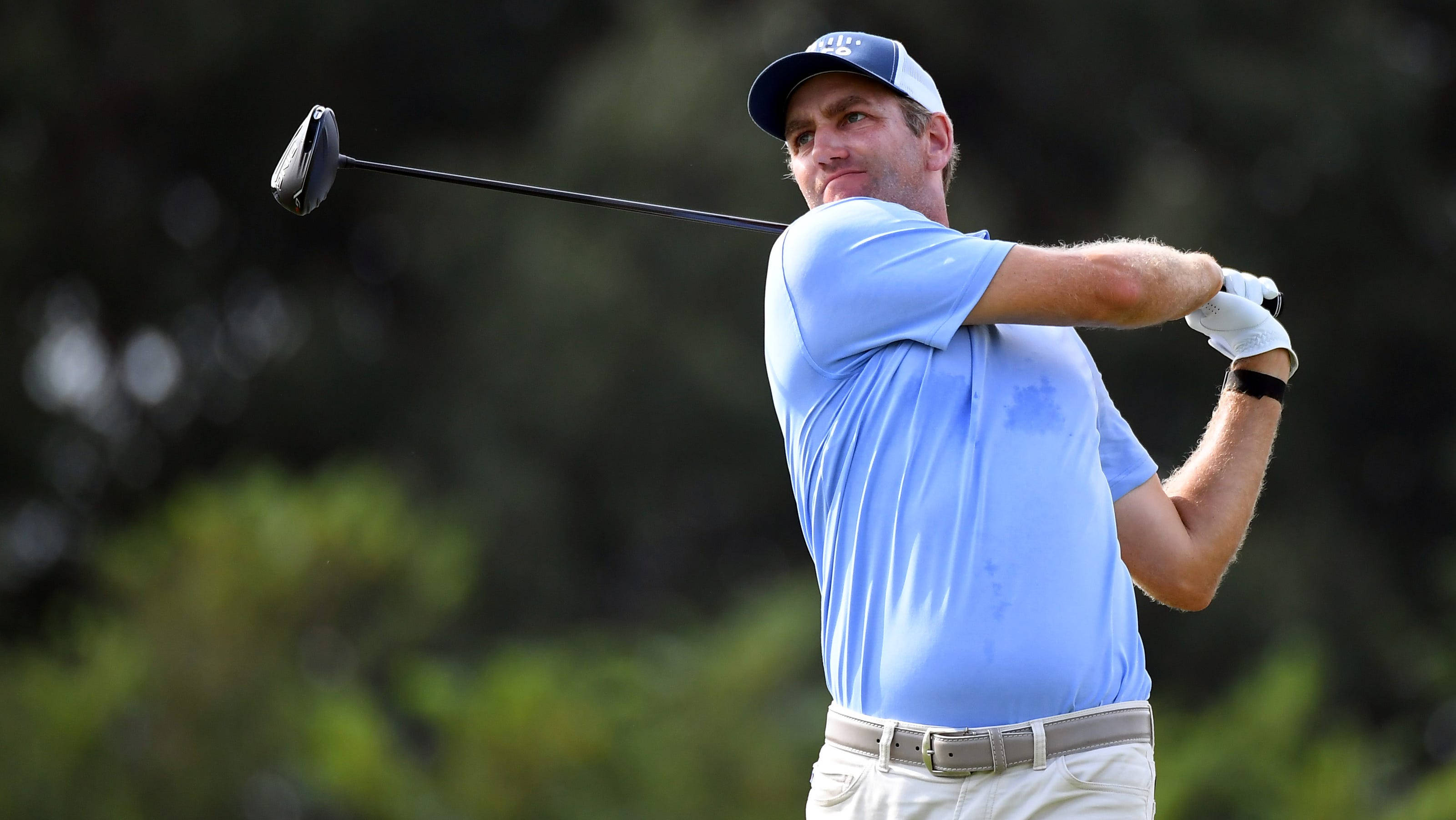 Brendon Todd, light blue shirt, cap, 2K Desktop Wallpaper