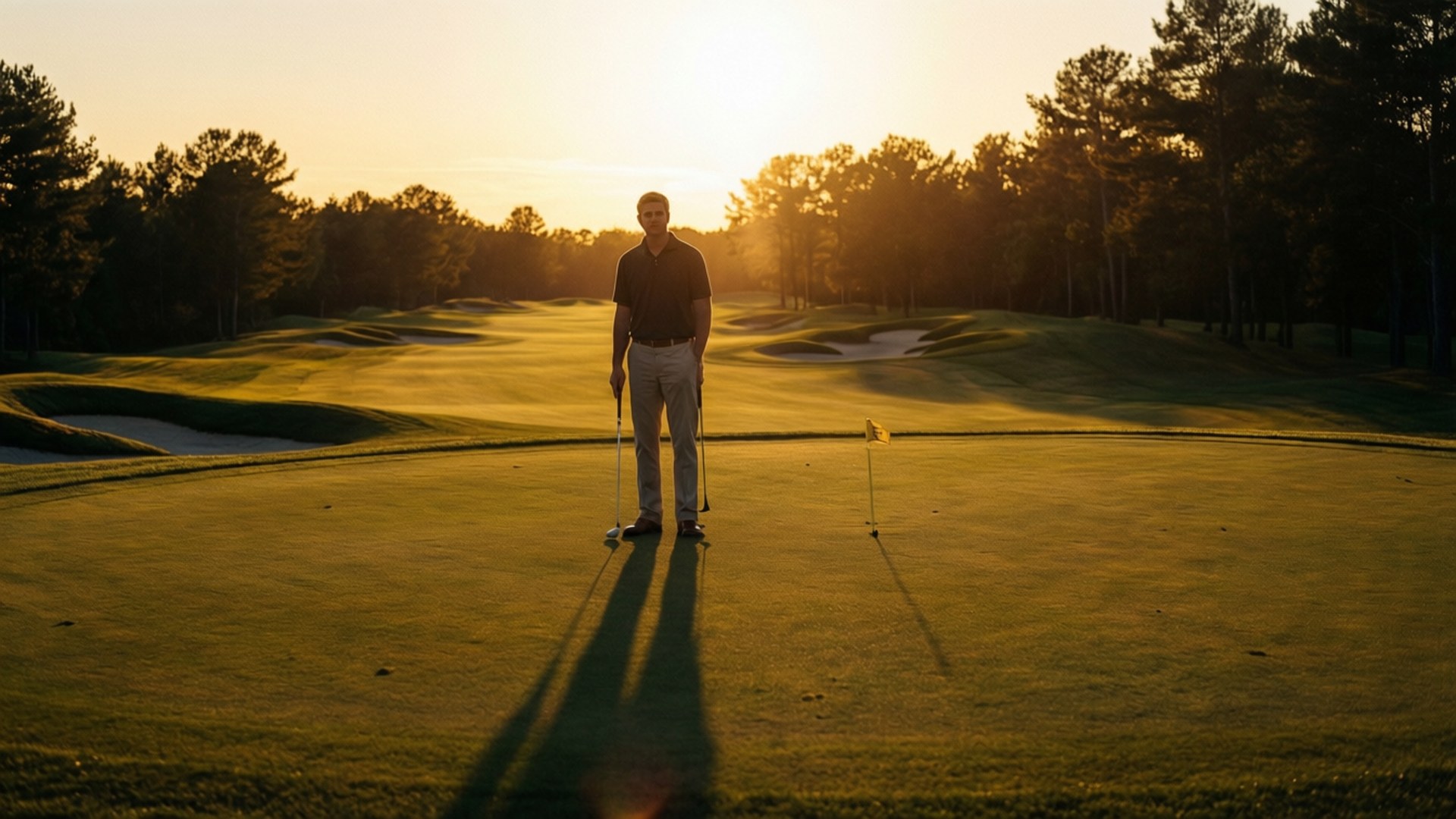 Brendon Todd, fairway, golden hour, Full HD Desktop Wallpaper