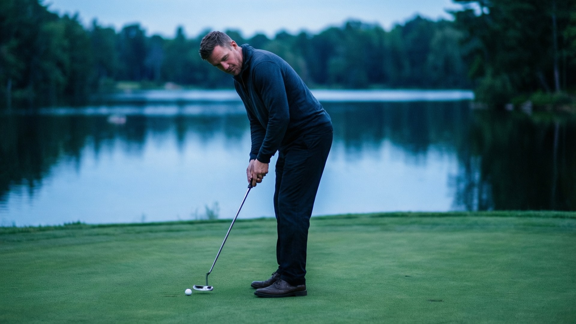 Brendon Todd, putt, lake, Full HD Desktop Wallpaper