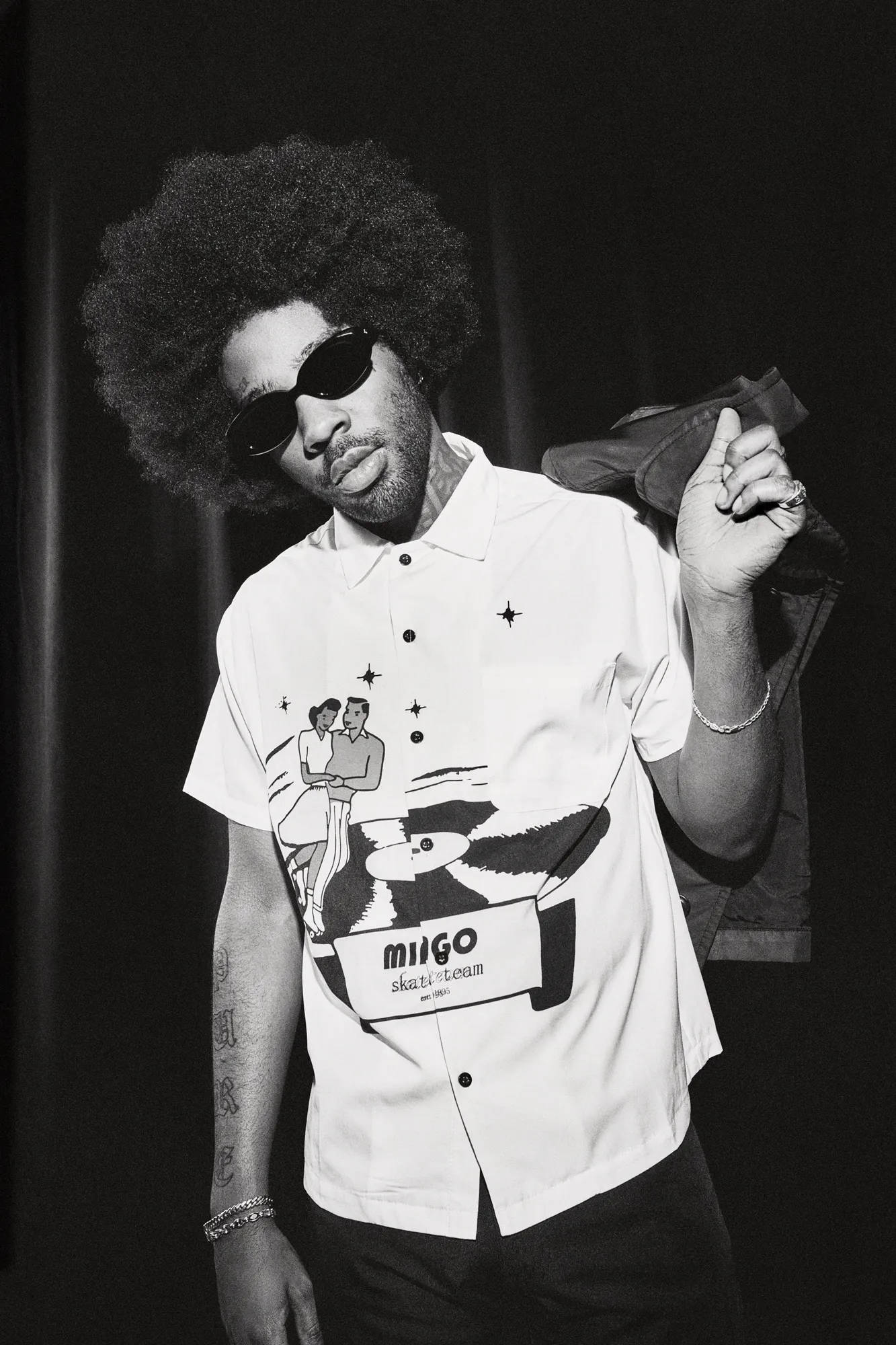 Brent Faiyaz, afro, sunglasses, Full HD Phone Wallpaper