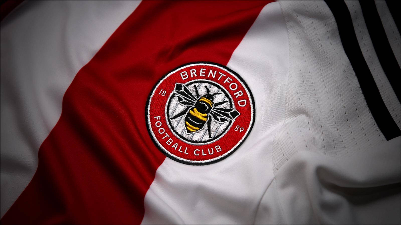 Brentford FC, emblem, football jersey, HD Desktop Wallpaper
