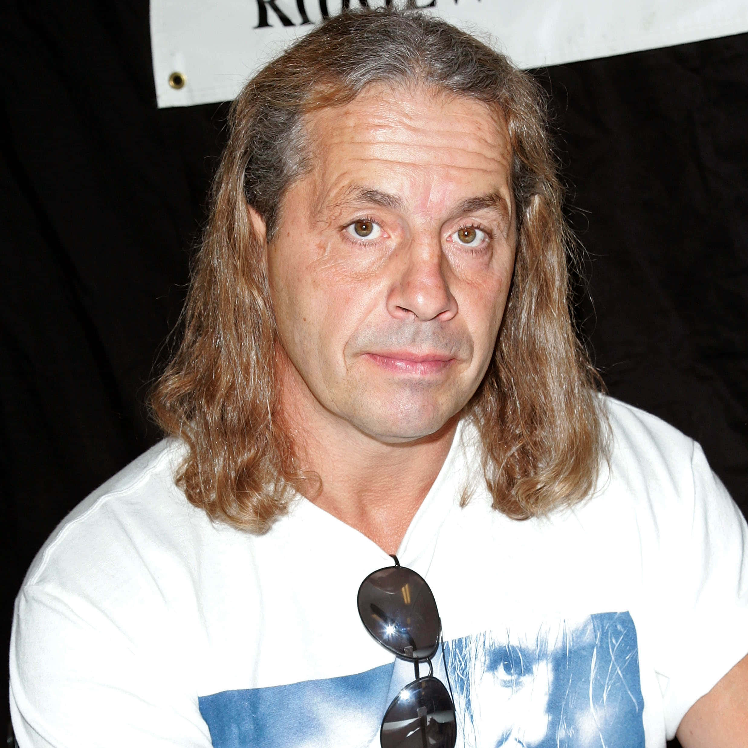 Bret Hart, long wavy brown hair, sunglasses, Full HD Desktop Wallpaper