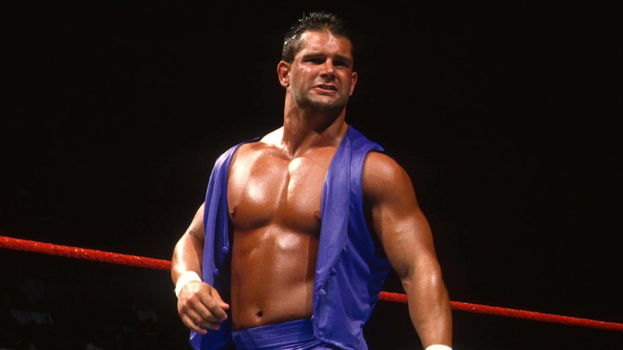 Brian Christopher, blue robe, wrestling ring, Full HD Desktop Wallpaper