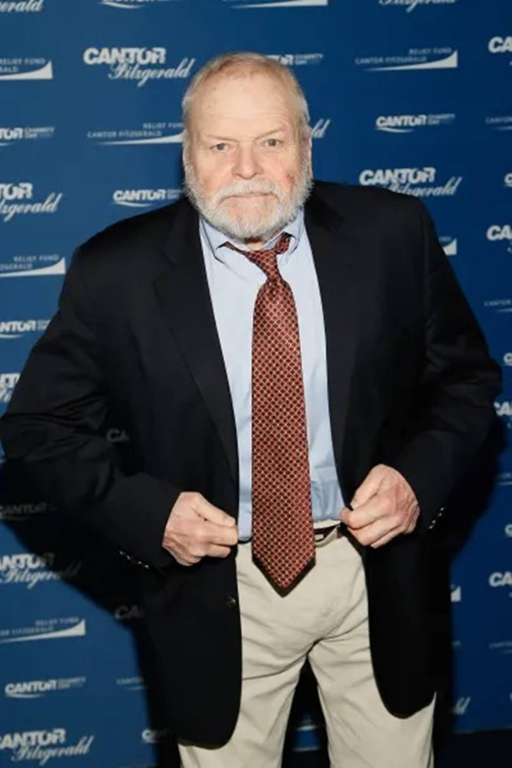 Brian Dennehy, white beard, black blazer, HD Phone Wallpaper