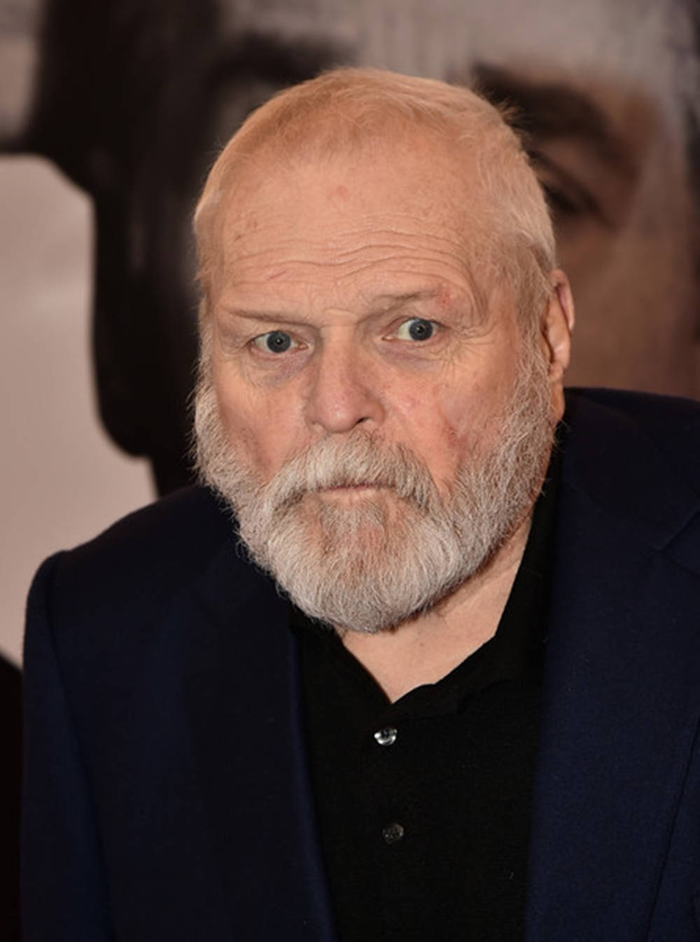 Brian Dennehy, gray beard, black shirt, HD Phone Wallpaper