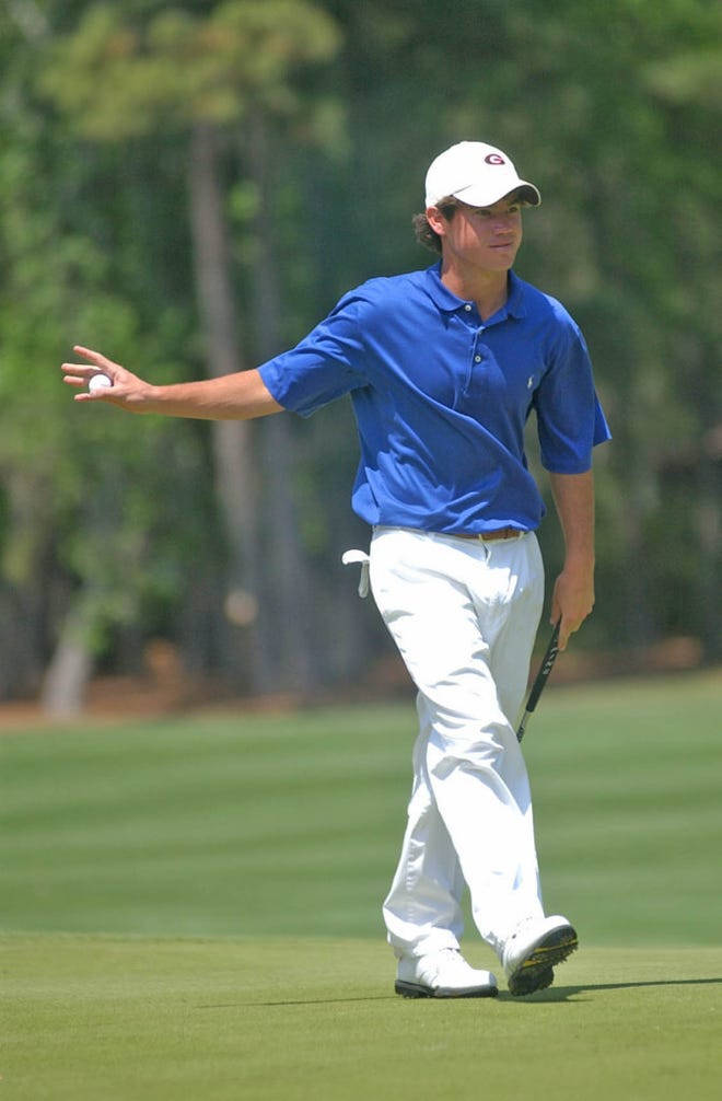Brian Harman, blue shirt, white pants, SD Phone Wallpaper