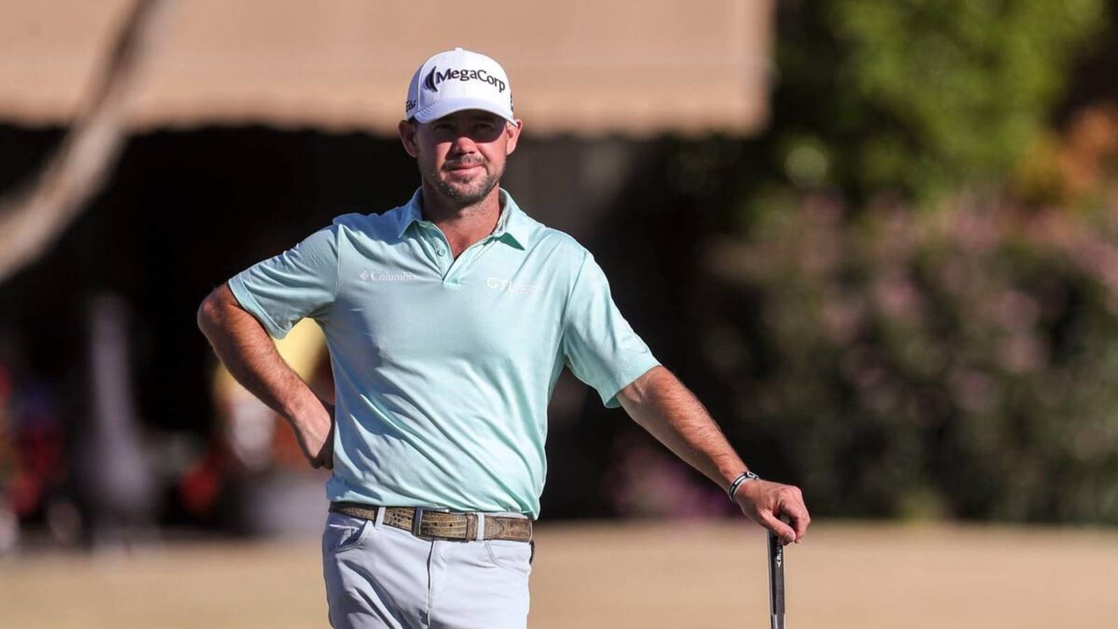 Brian Harman, golf club, light blue polo, HD Desktop Wallpaper