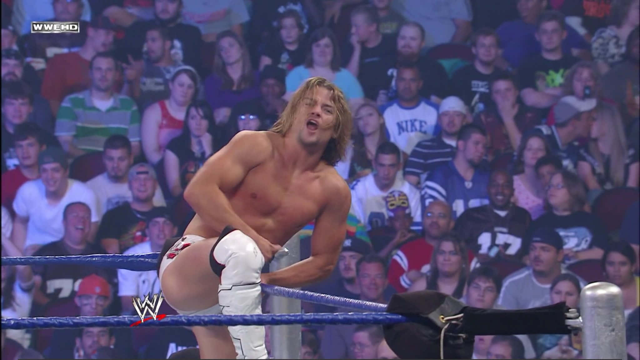 Brian Kendrick, white trunks, ring ropes, Full HD Desktop Wallpaper