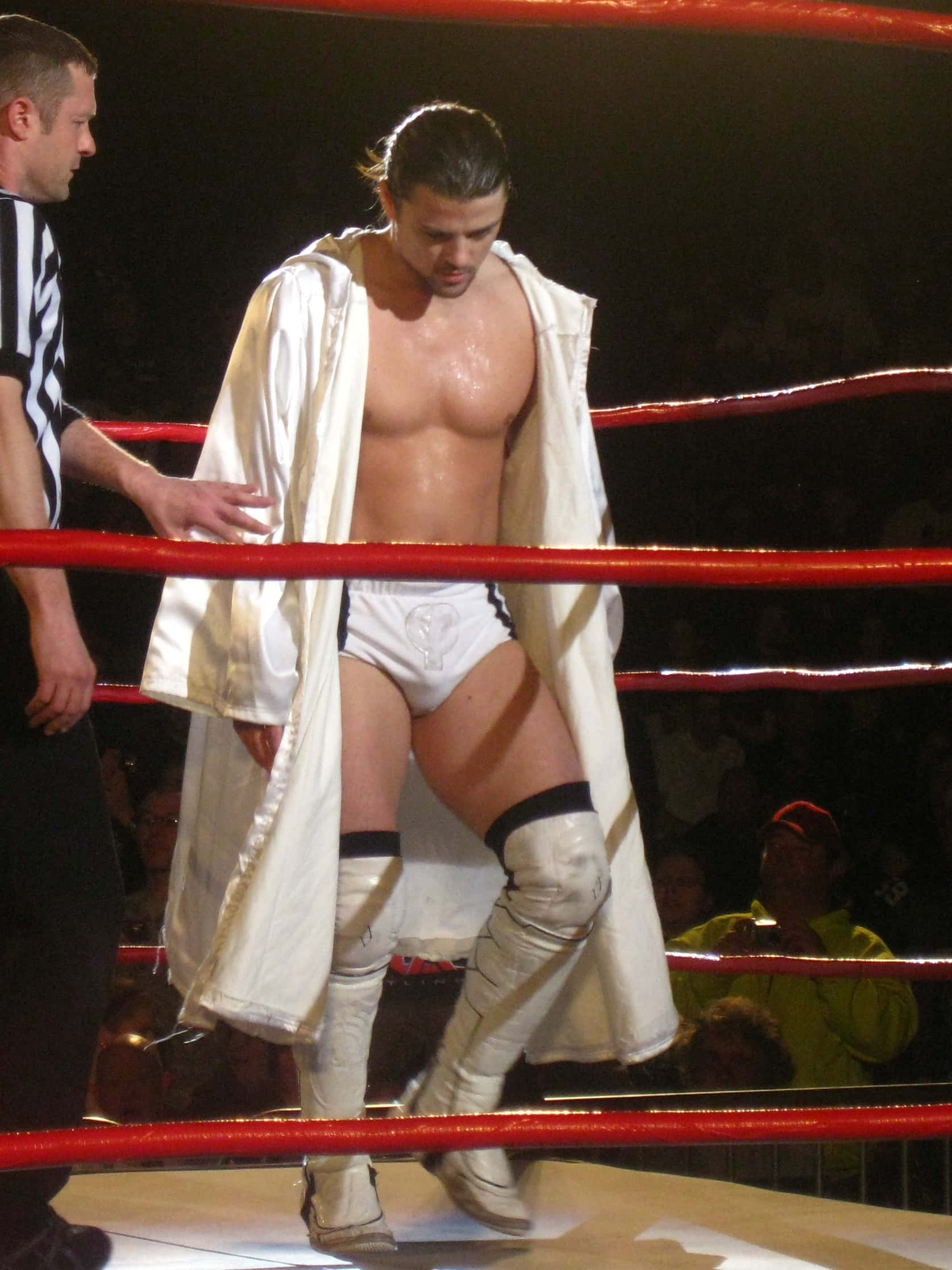 Brian Kendrick, white robe, white trunks, Full HD Phone Wallpaper