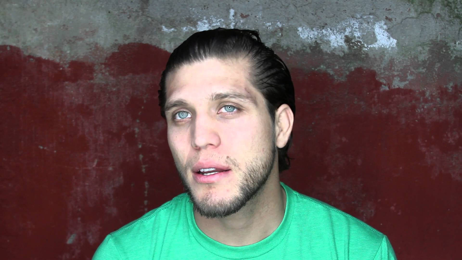 Brian Ortega, green t-shirt, blue eyes, Full HD Desktop Wallpaper