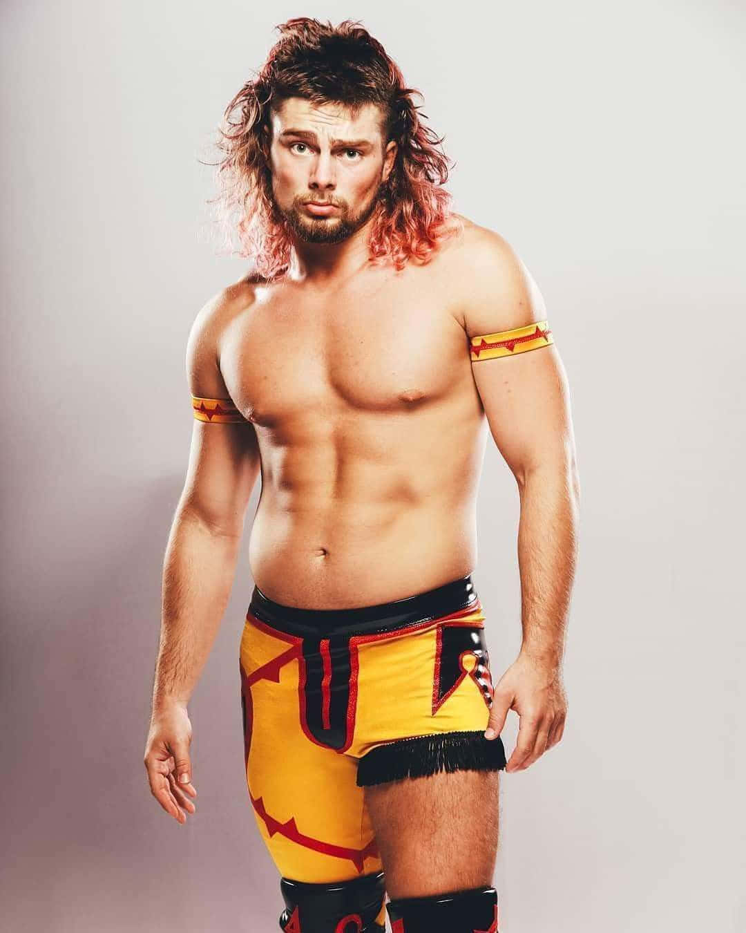 Brian Pillman, redish hair, yellow trunks, HD Phone Wallpaper