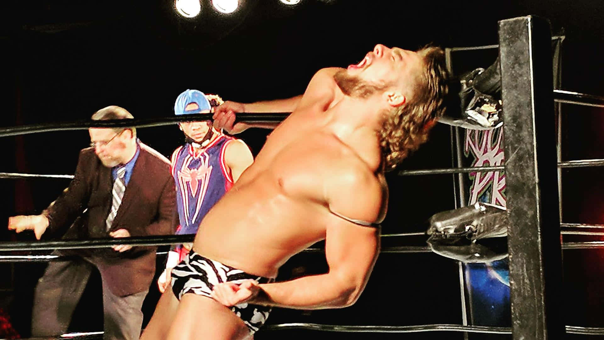Brian Pillman, wrestler, ring post, Full HD Desktop Wallpaper