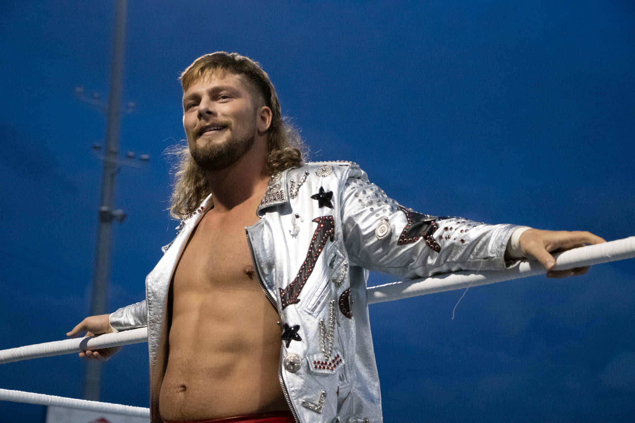 Brian Pillman, ring, blue sky, Full HD Desktop Wallpaper