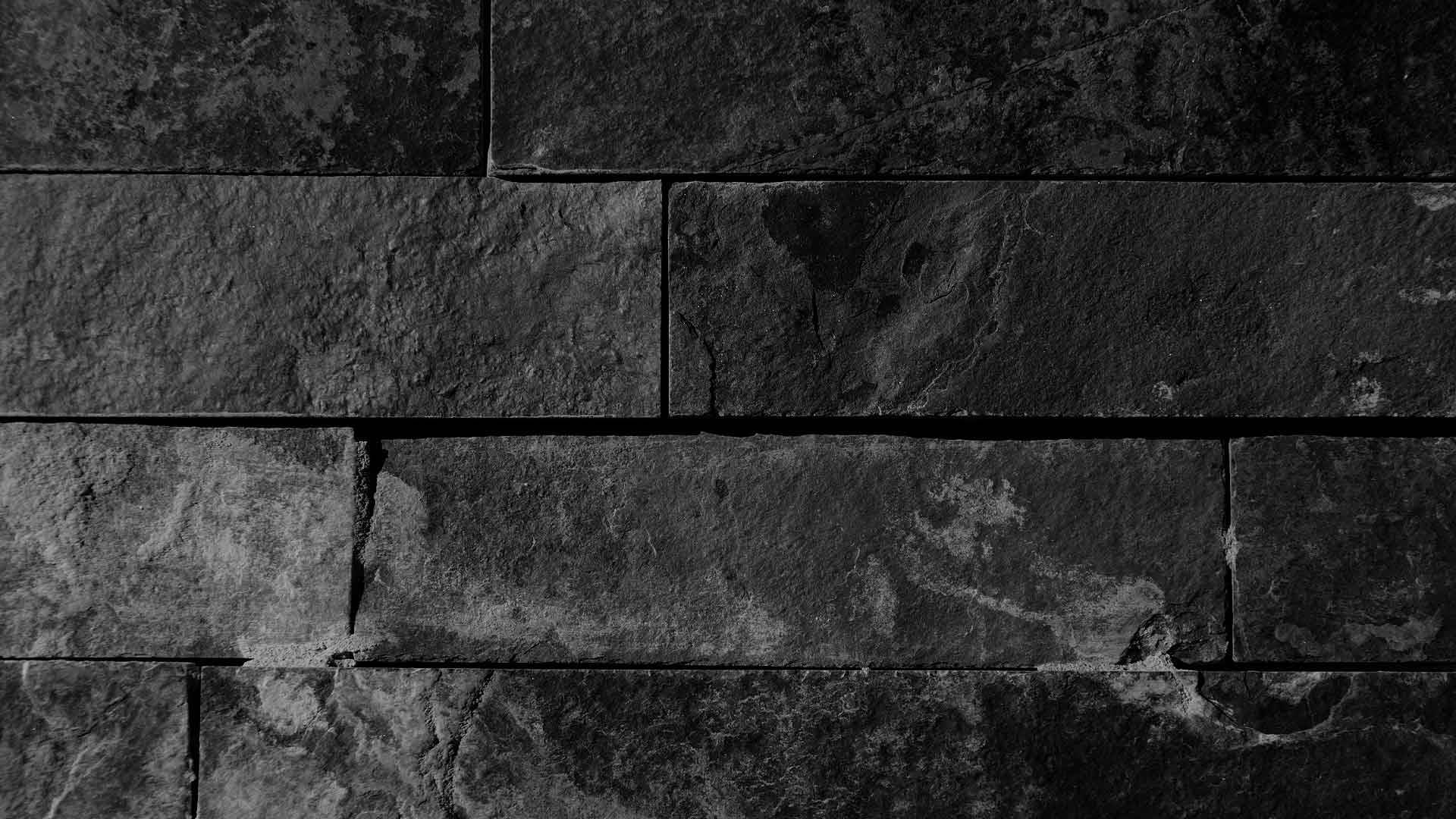 black bricks, wall texture, dark textured stone wall, Full HD Desktop Wallpaper