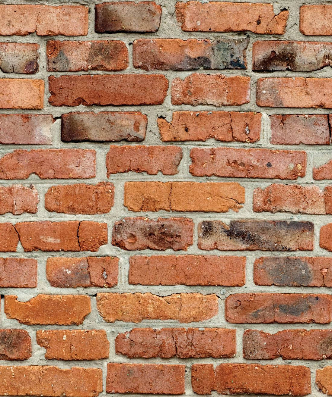 classic red brick wall, cracked mortar, rustic texture, HD Phone Wallpaper