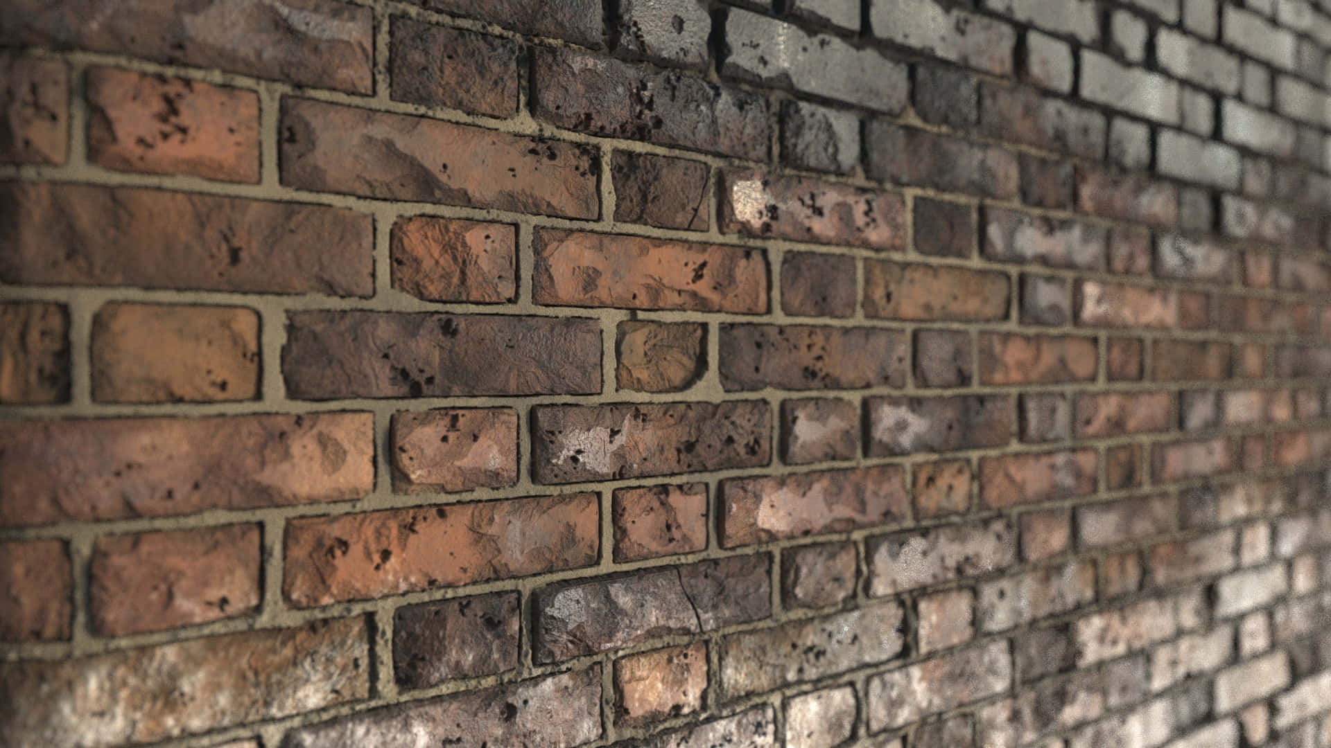 Brisk Wall, dark colors, weathered brick wall, Full HD Desktop Wallpaper