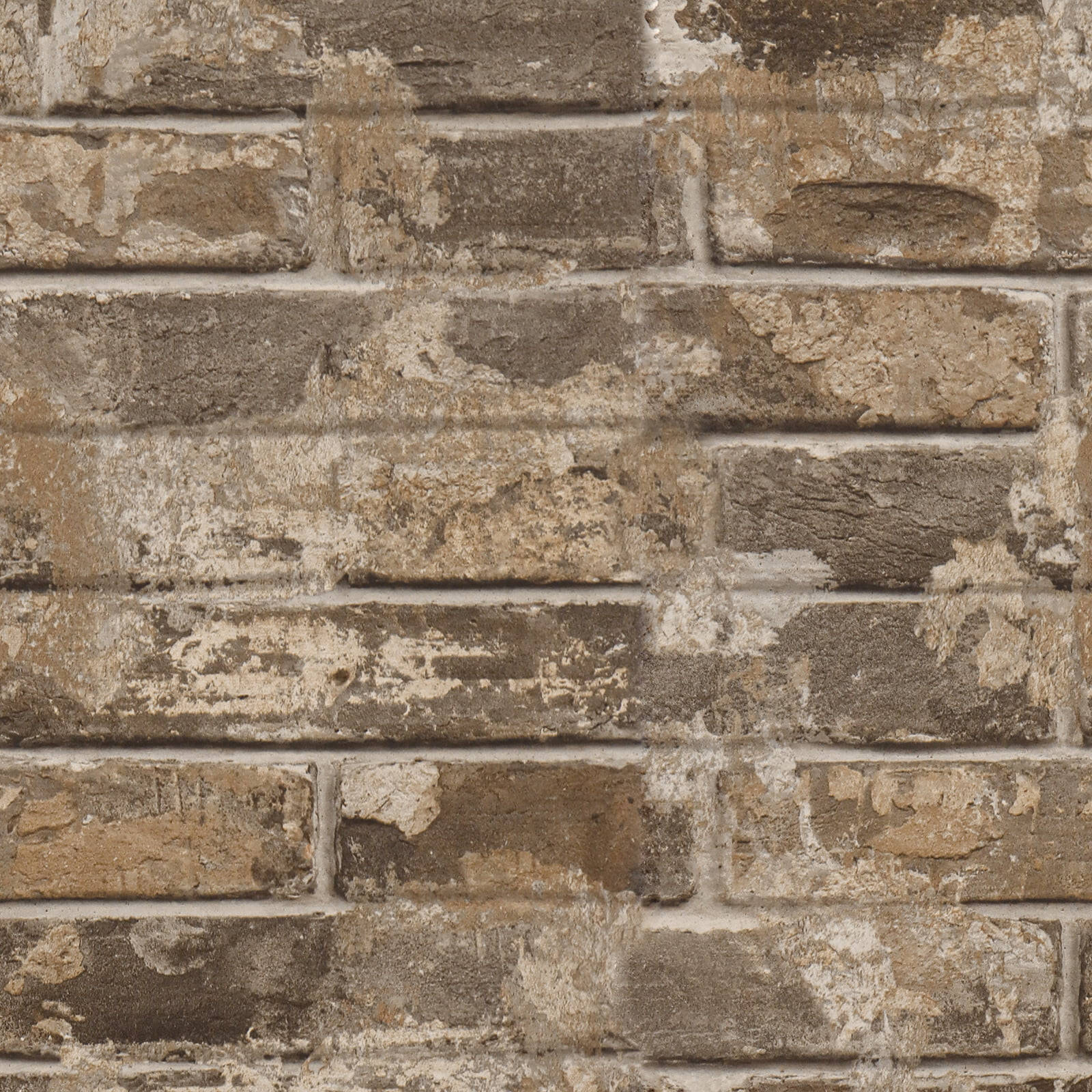 muddy color brick wall, patches of textures, weathered brick wall, HD Desktop Wallpaper