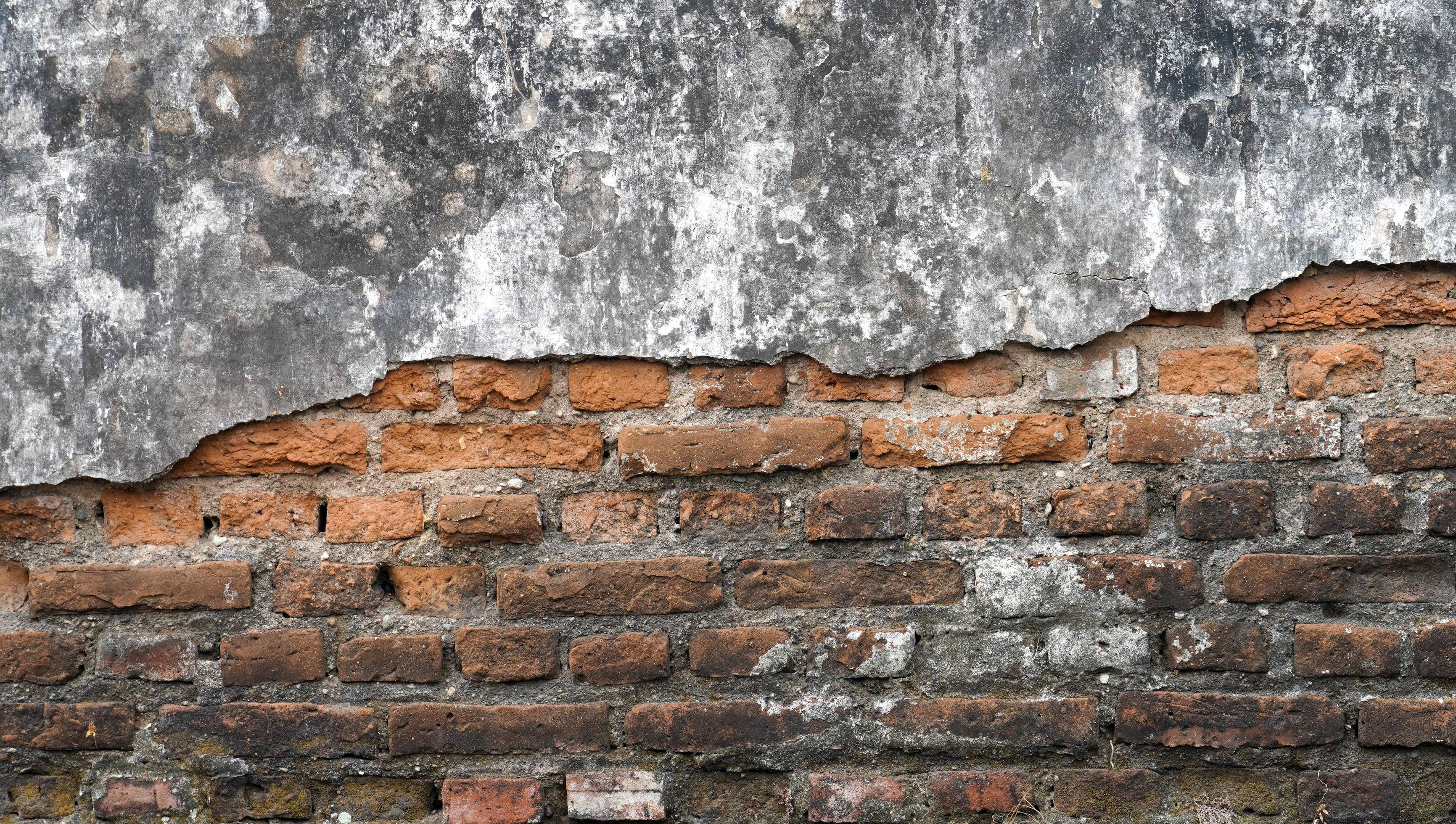 concrete, brick wall, red brick, 2K Desktop Wallpaper
