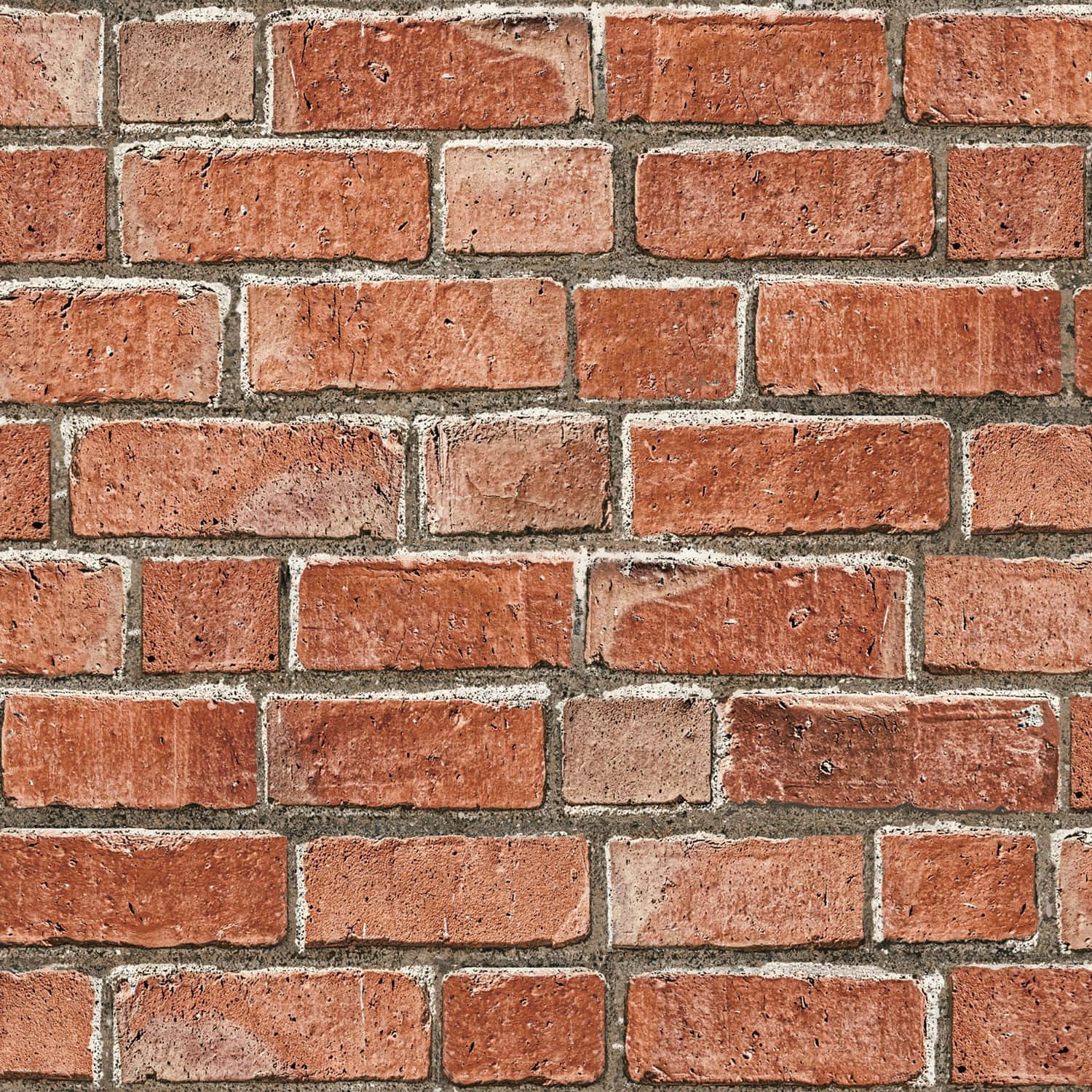 exposed tan bricks, weathered red brick wall, gray mortar lines, HD Desktop Wallpaper