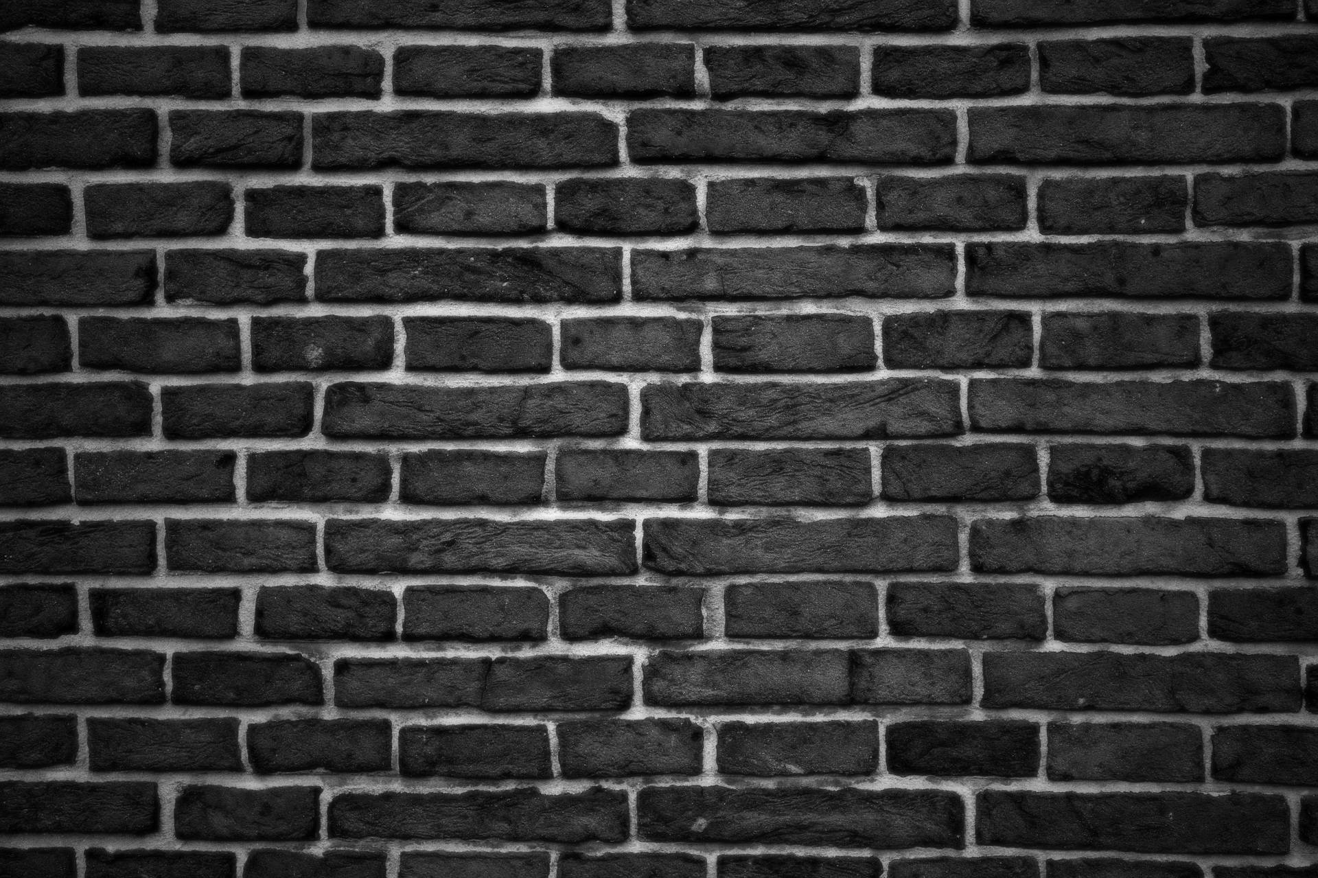 dark wall bricks, dark textured brick wall, stark white mortar lines, Full HD Desktop Wallpaper