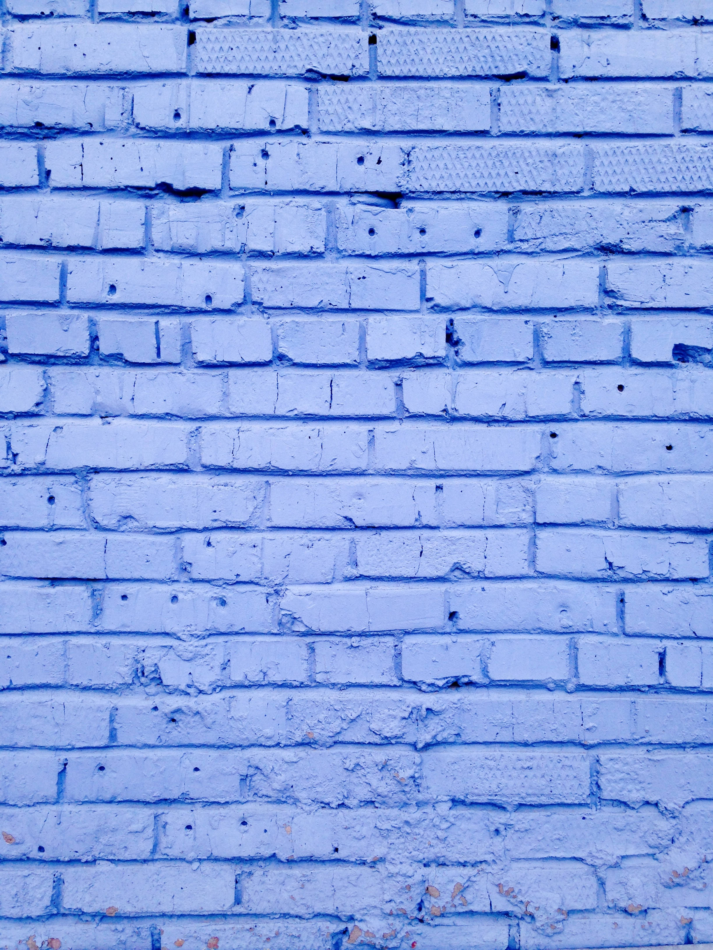 lilac brick, cool blue hue, weathered brick wall, 2K Phone Wallpaper