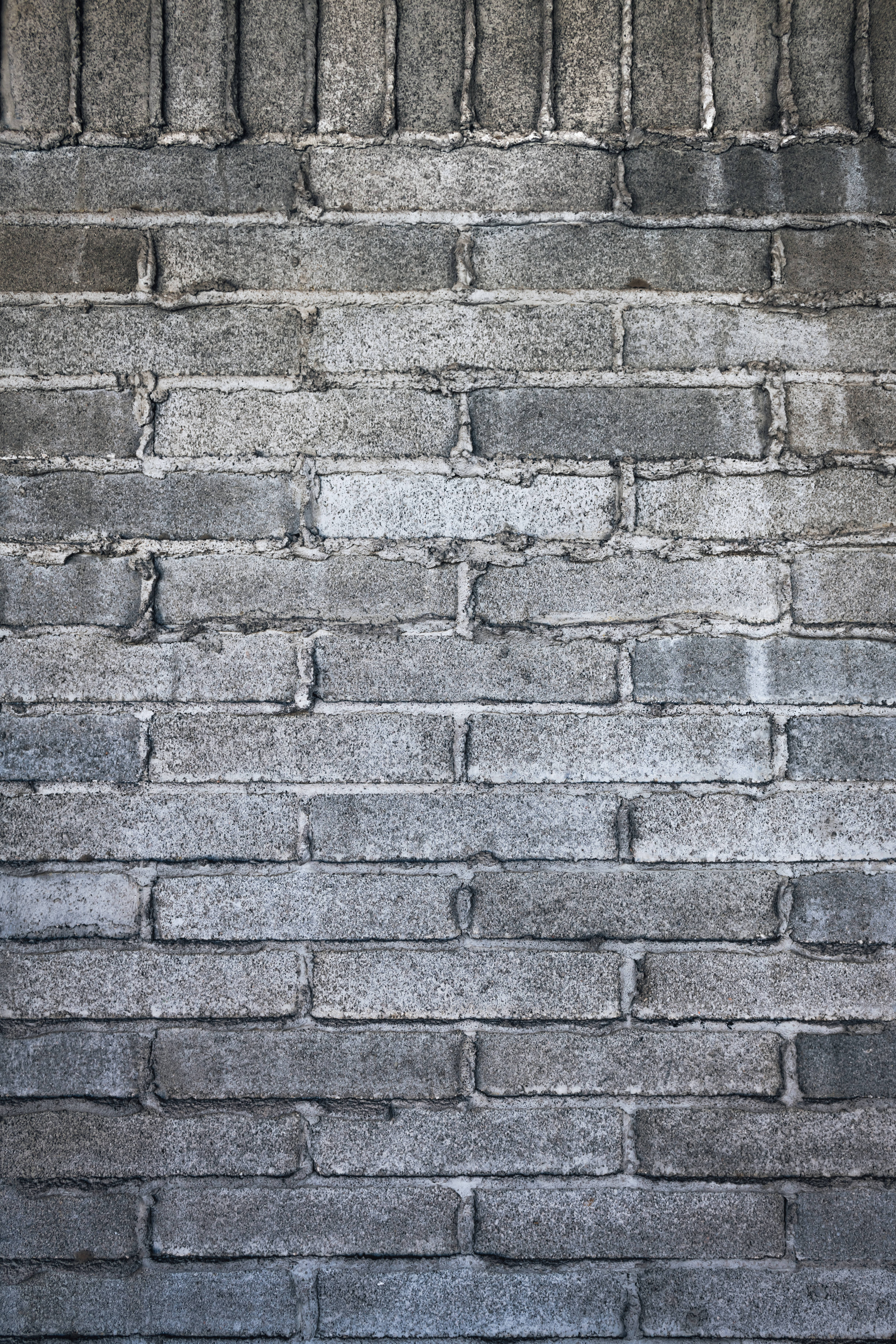 silver, brick wall, weathered gray brick wall, 5K Phone Wallpaper