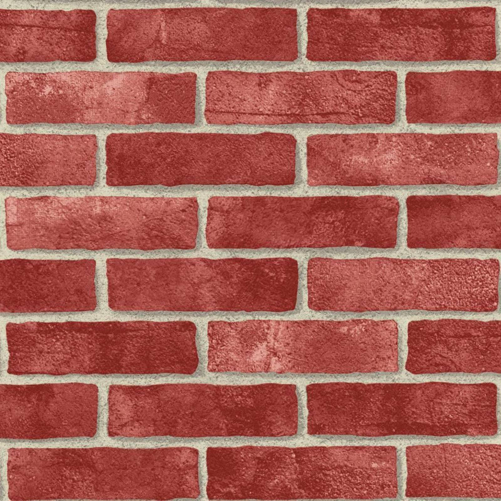 red brick, gray mortar, running bond pattern, HD Desktop Wallpaper