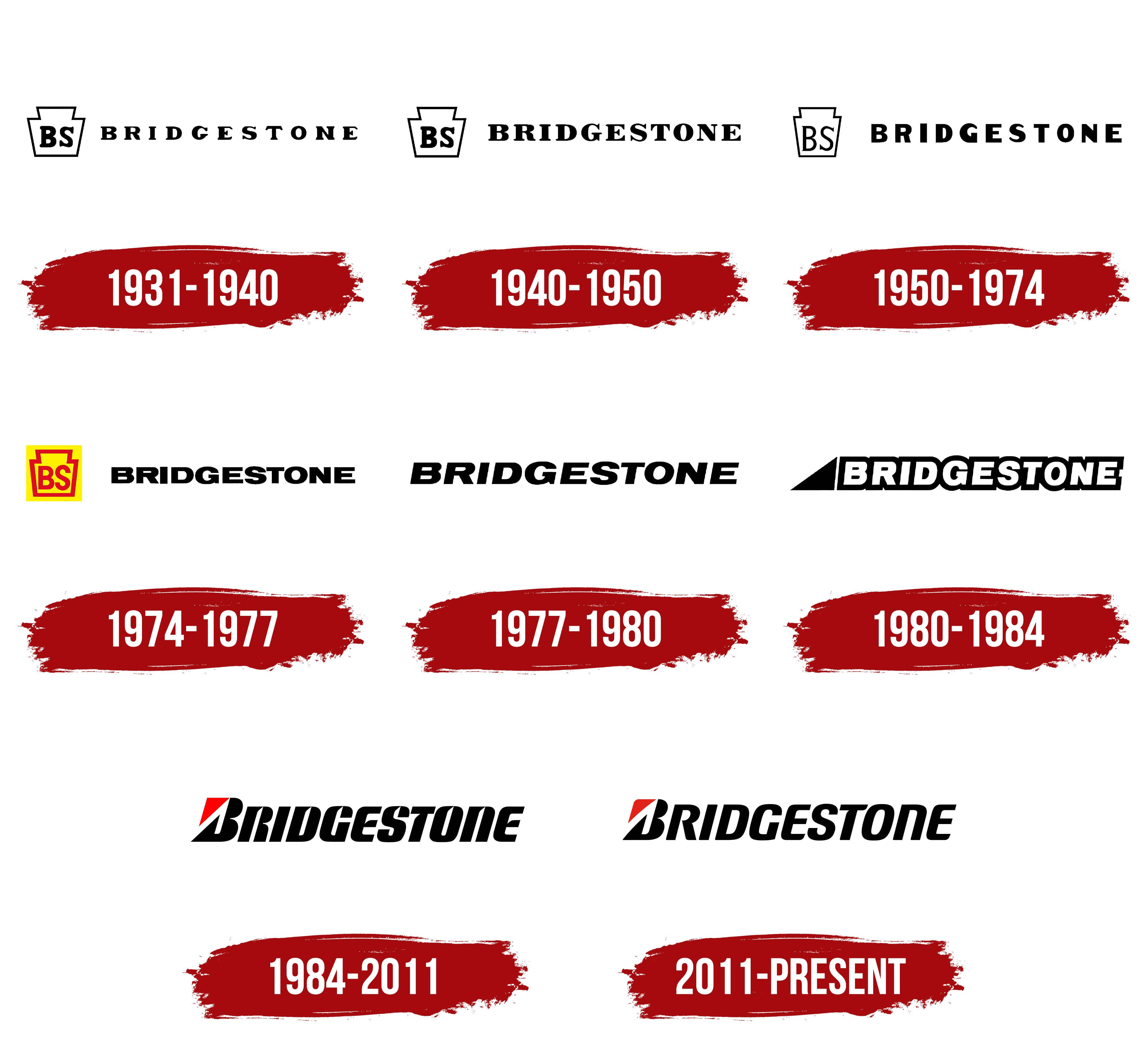 Bridgestone, 1931, red brushstroke date bars, 4K Desktop Wallpaper