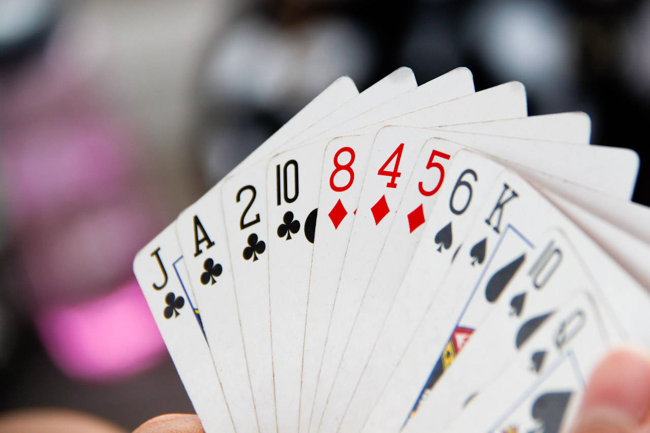 Bridgette, playing cards, royal flush, HD Desktop Wallpaper