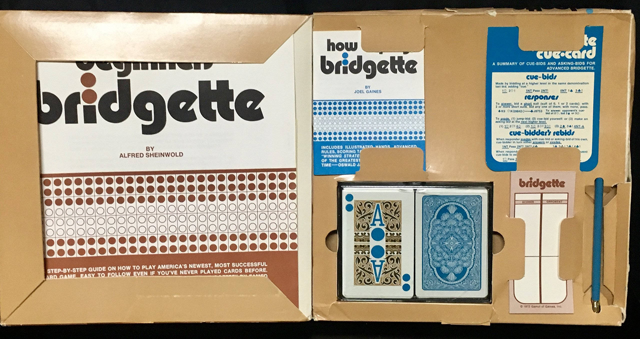 Bridgette, card game, vintage cardboard box, 2K Desktop Wallpaper
