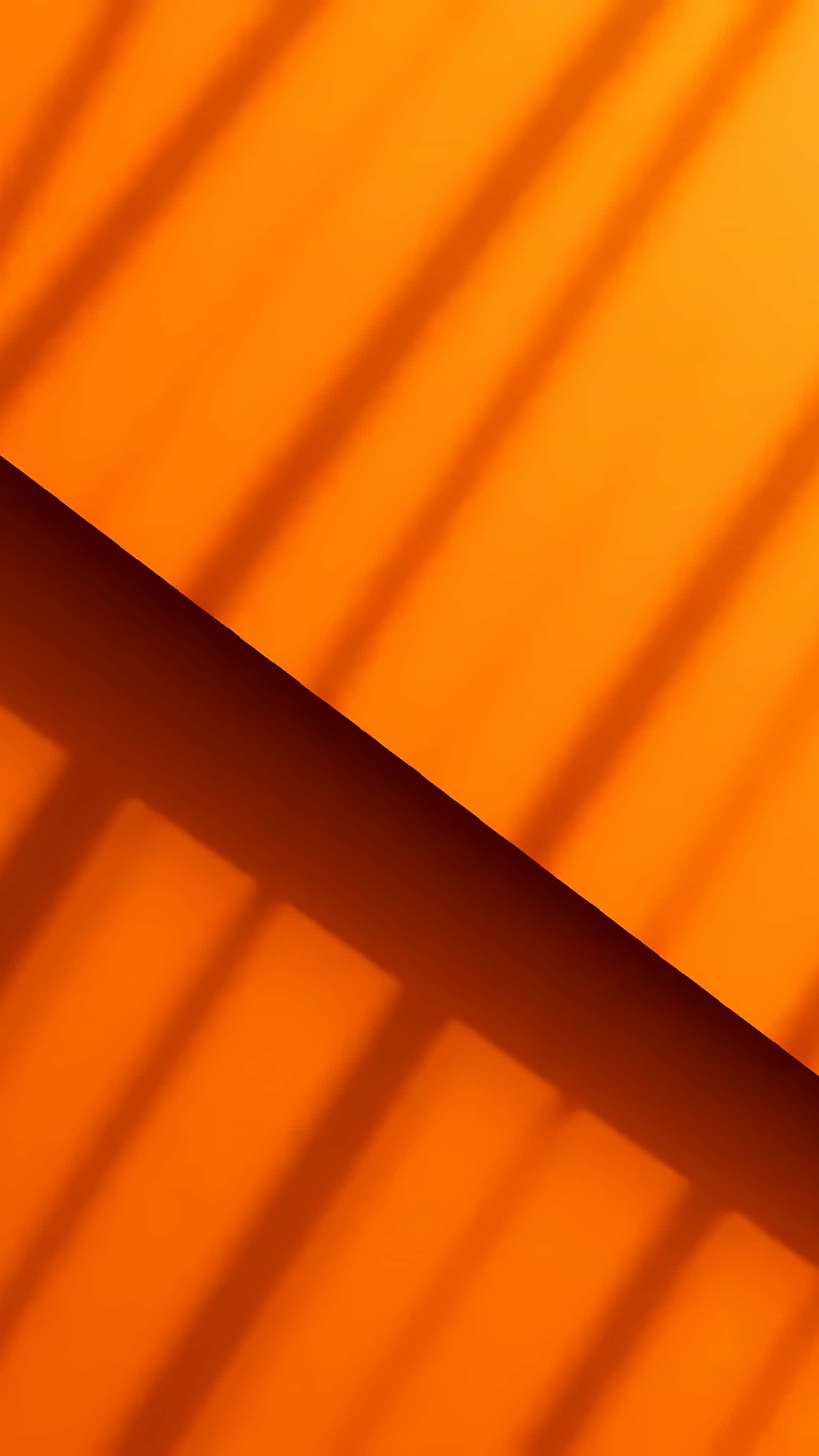 minimalist, orange background, sunlight shadows, 2K Phone Wallpaper