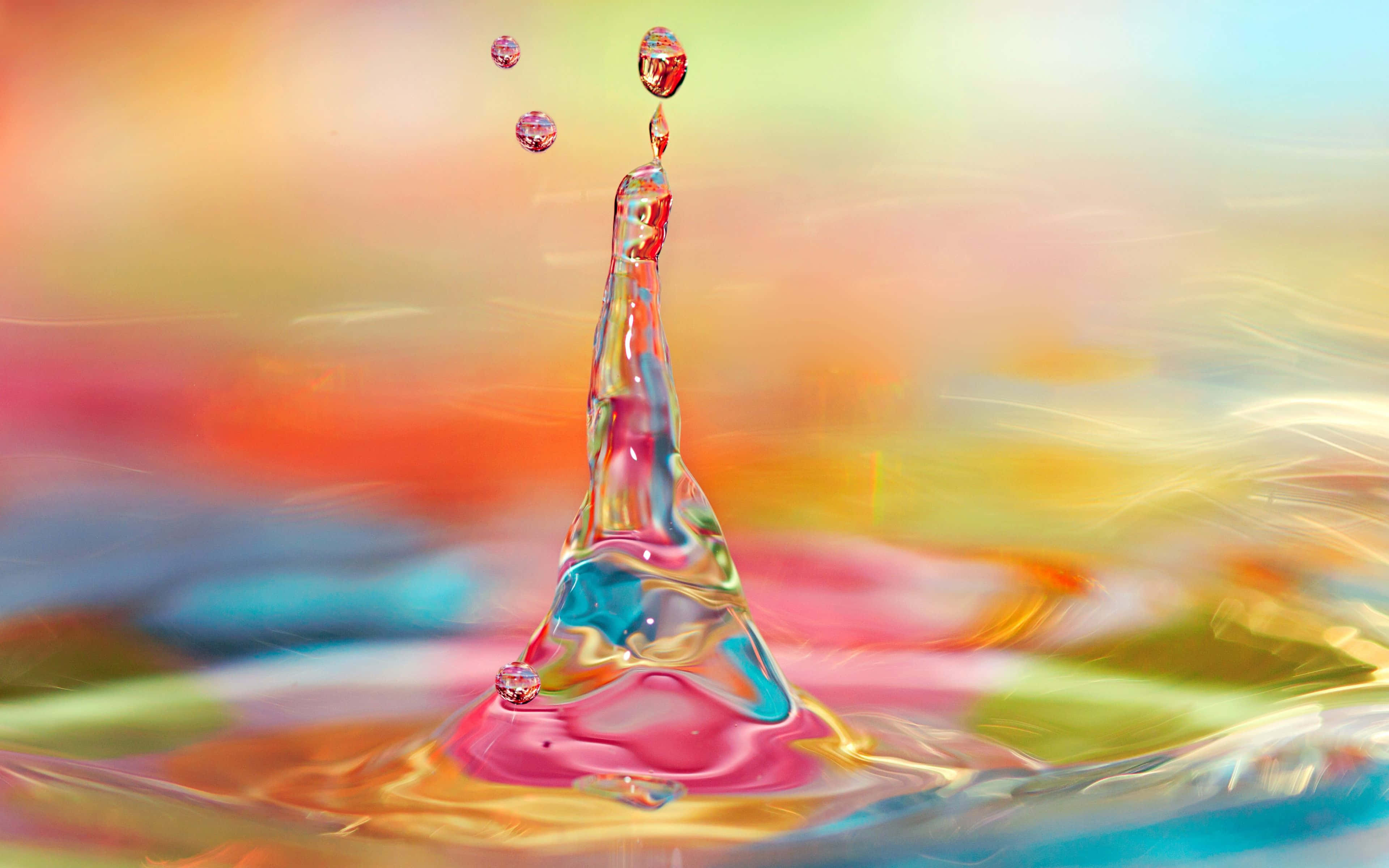 Bright Color, rainbow-hued, vibrant splash, 4K Desktop Wallpaper