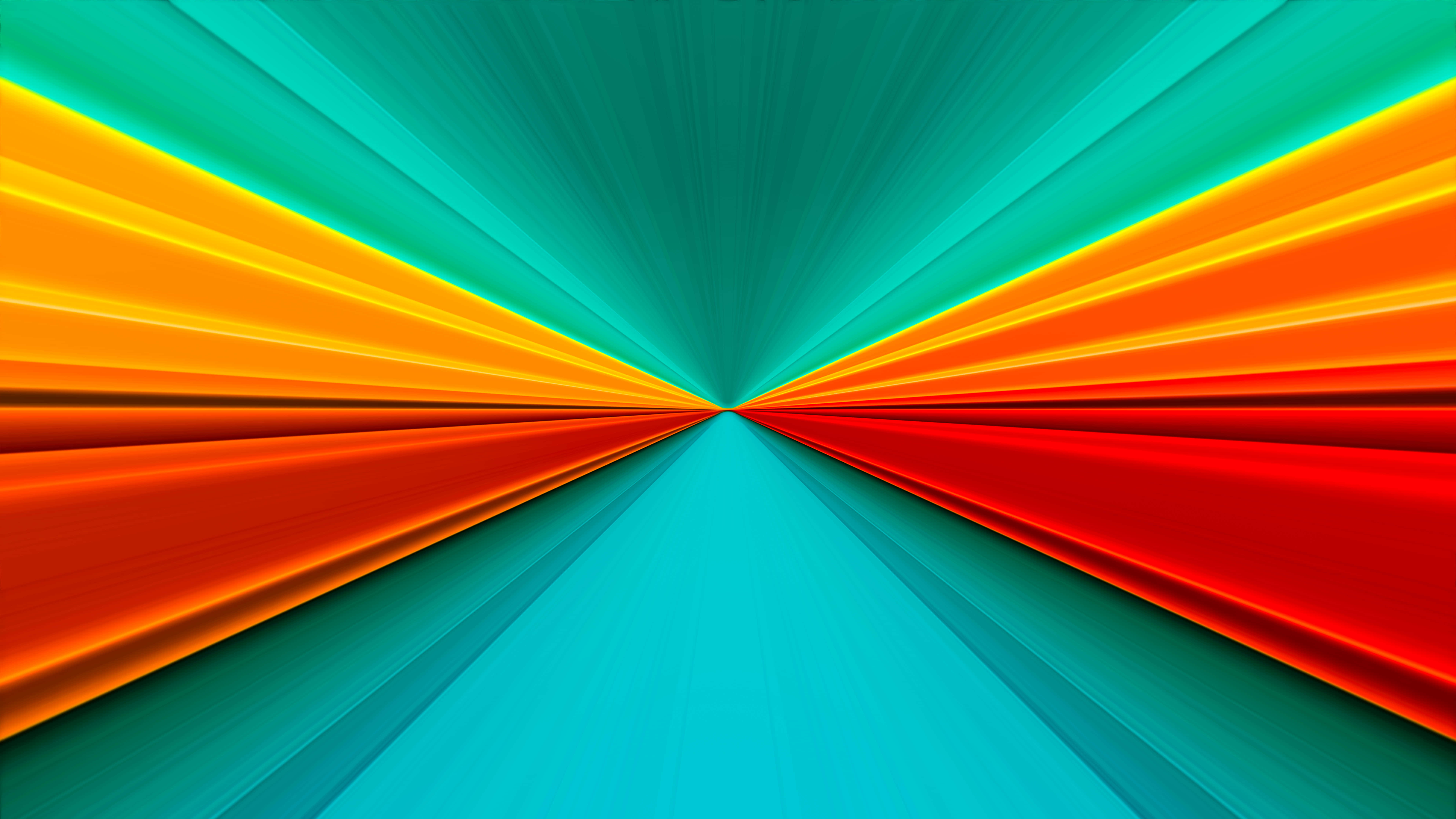 teal, orange, red, 8K Desktop Wallpaper