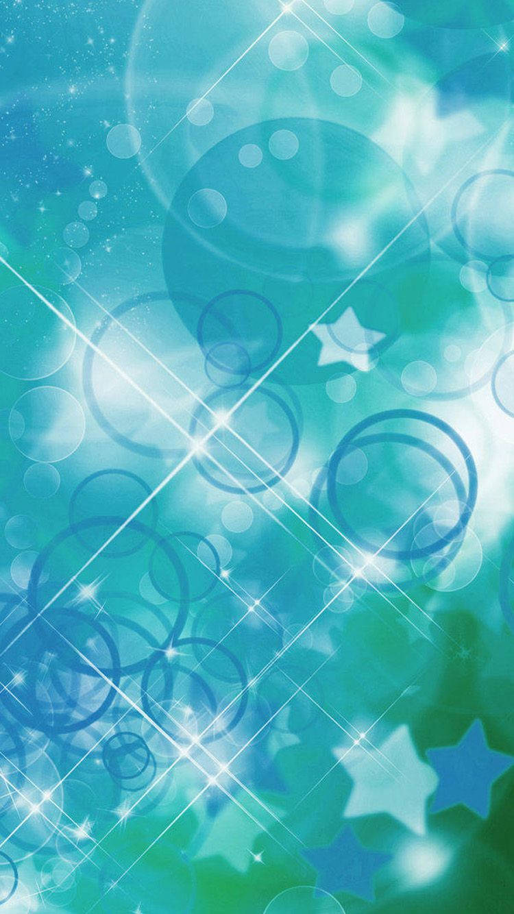 Bright iPhone, teal, blue, HD Phone Wallpaper