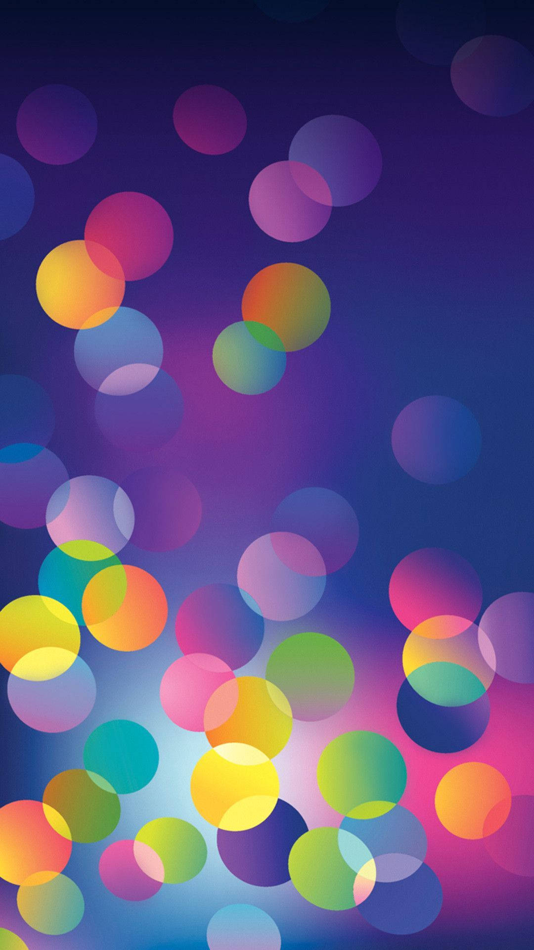 Bright iPhone, rainbow hues, gradient purple blue background, Full HD Phone Wallpaper
