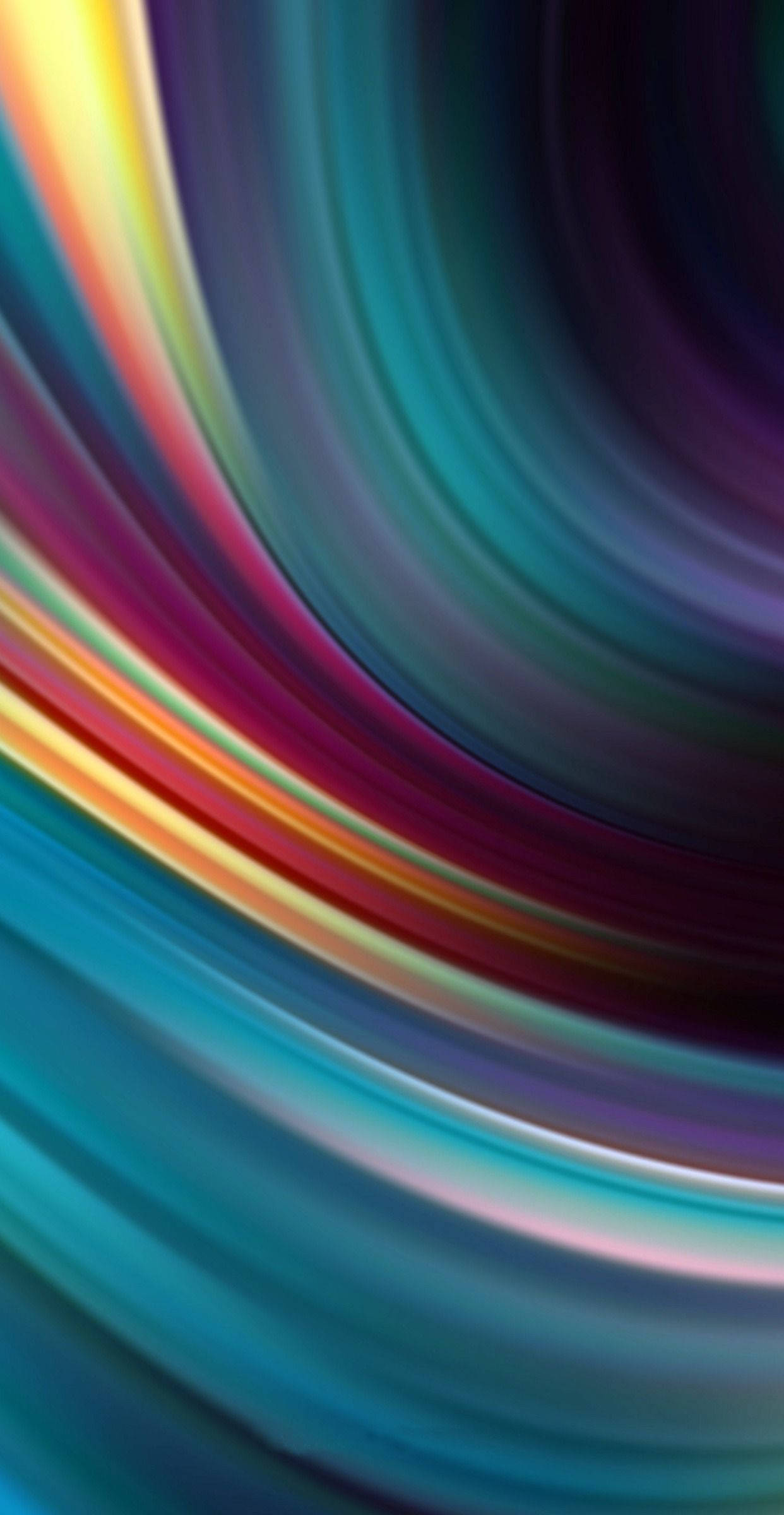 Bright iPhone, colorful, circle light painting, Full HD Phone Wallpaper