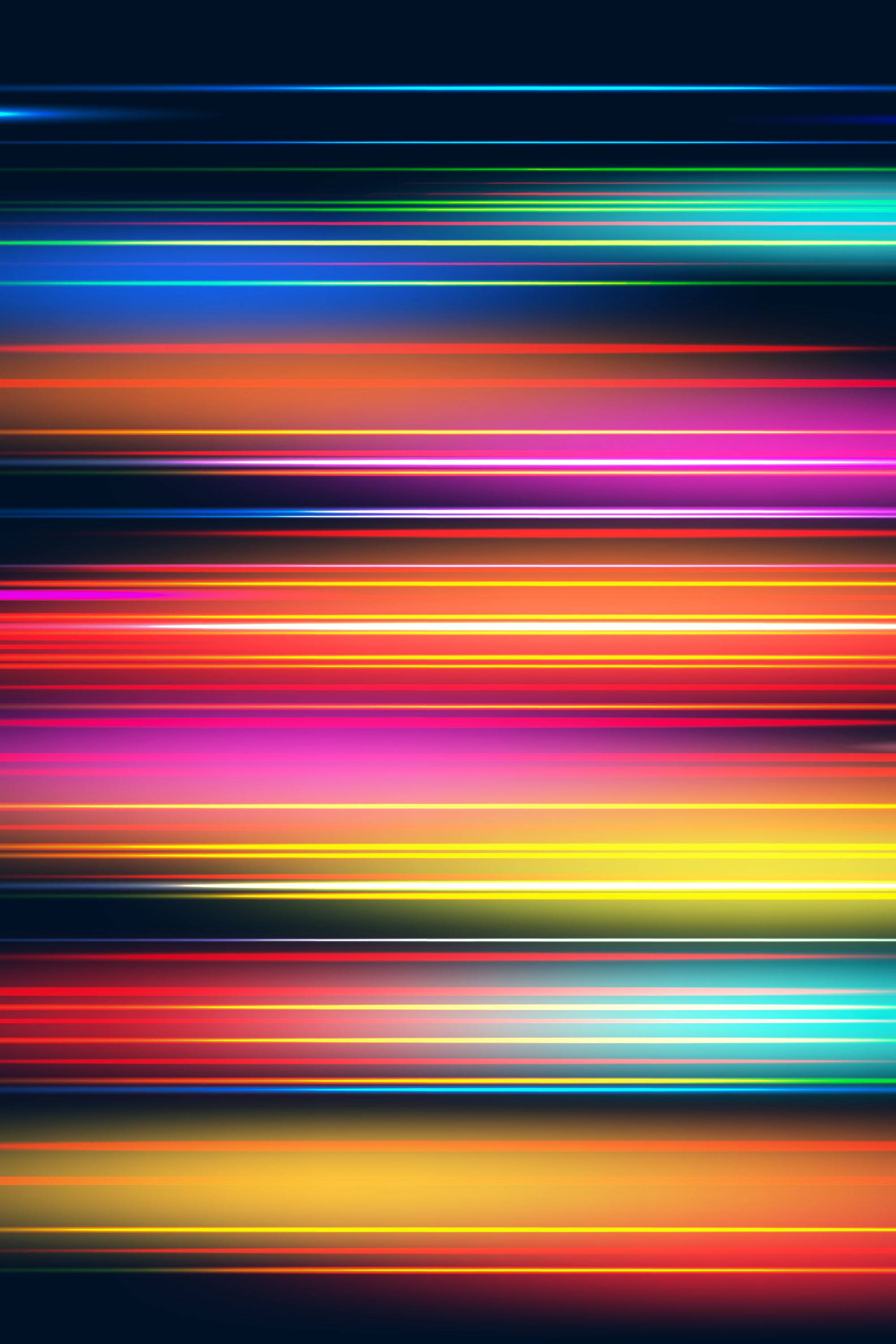 Bright iPhone, rainbow colors, dark background, 2K Phone Wallpaper