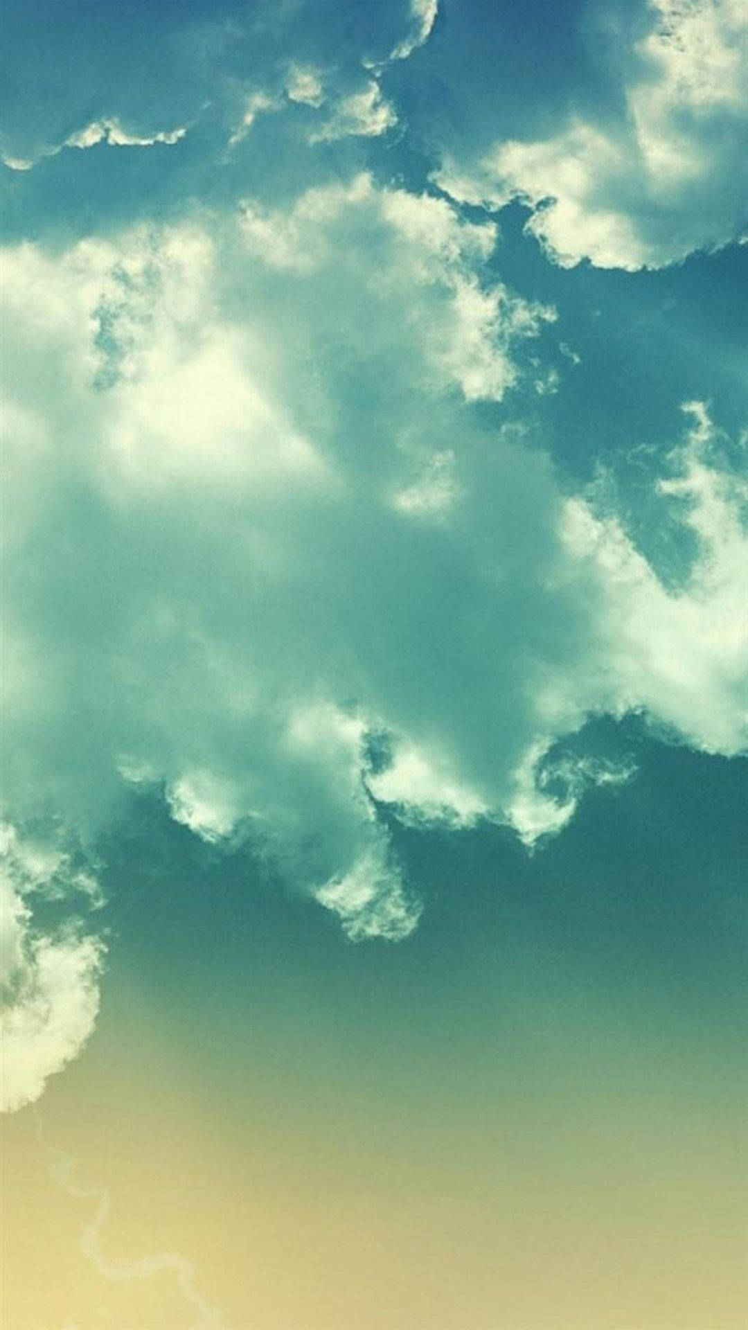 Vibrant Colors Abstract iPhone, teal, cream, Full HD Phone Wallpaper