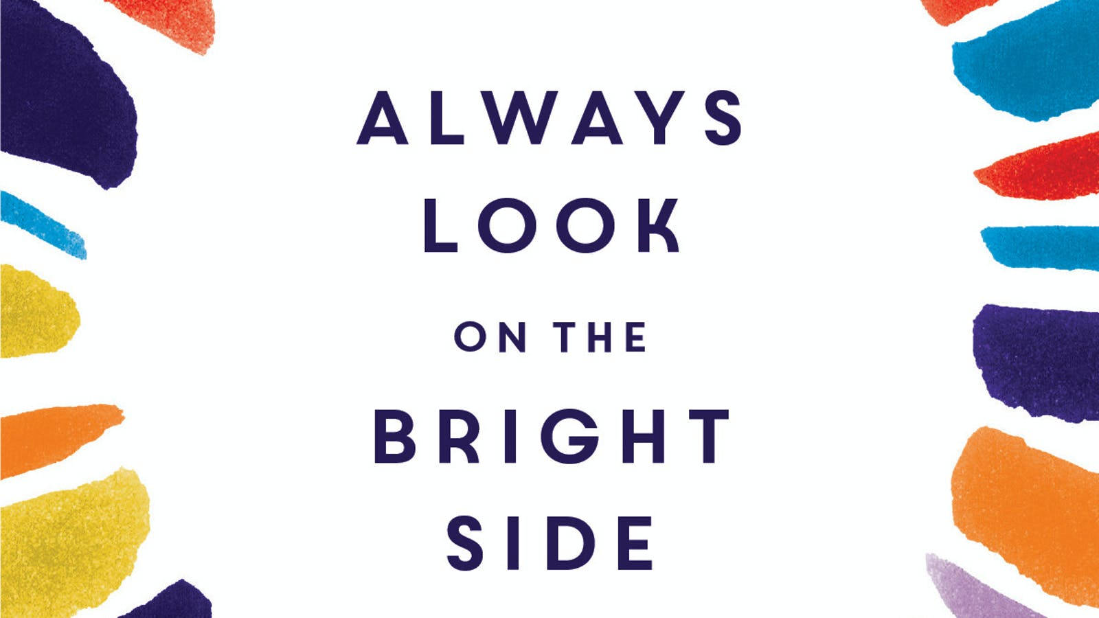 Bright Side, white, colorful abstract brushstrokes, HD Desktop Wallpaper