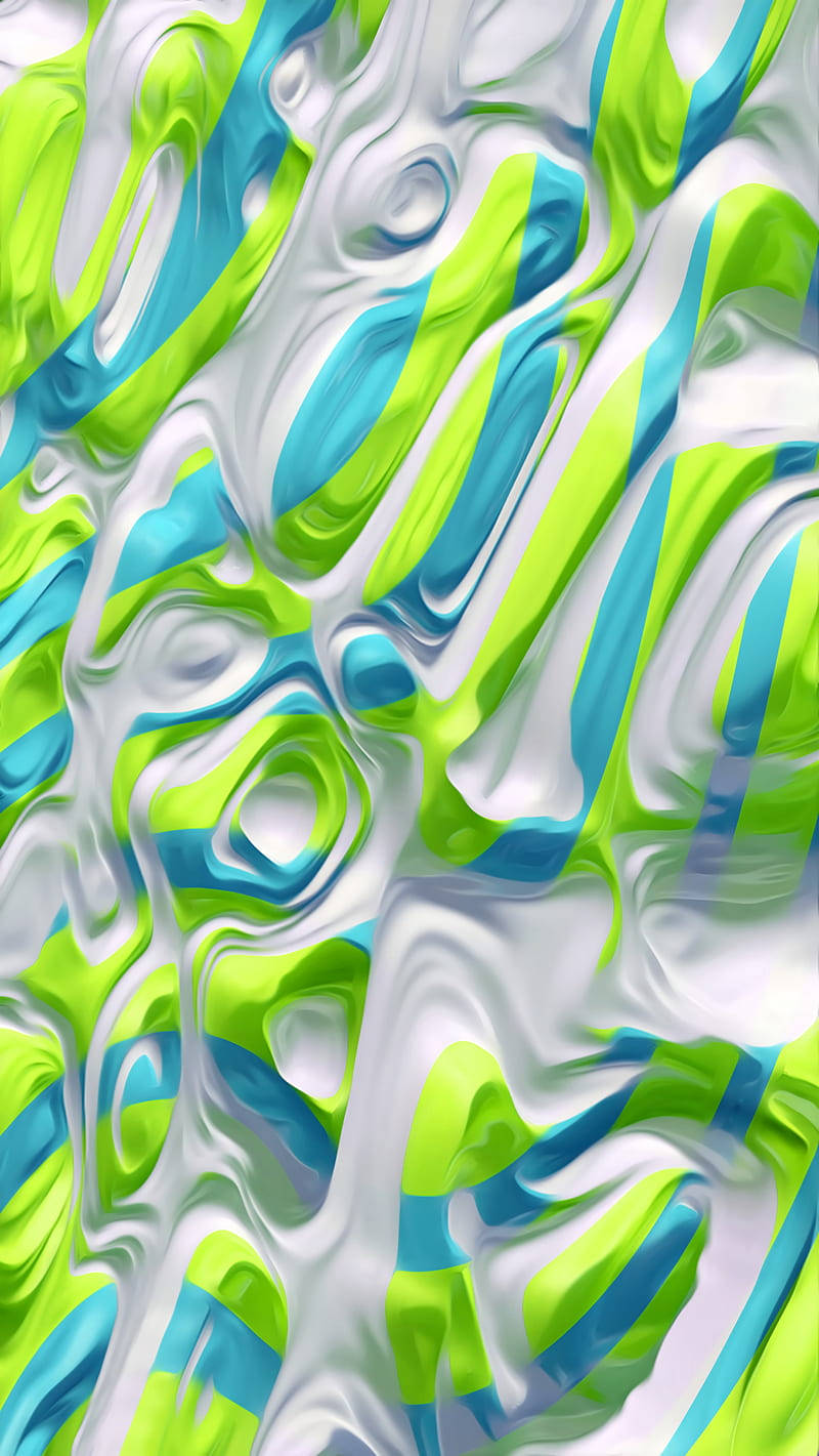 neon green, cyan, glossy white surface, HD Phone Wallpaper