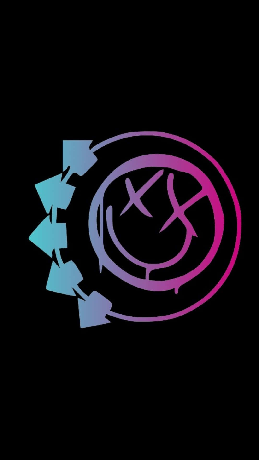 Bring Me The Horizon, neon gradient, smiley face, Full HD Phone Wallpaper