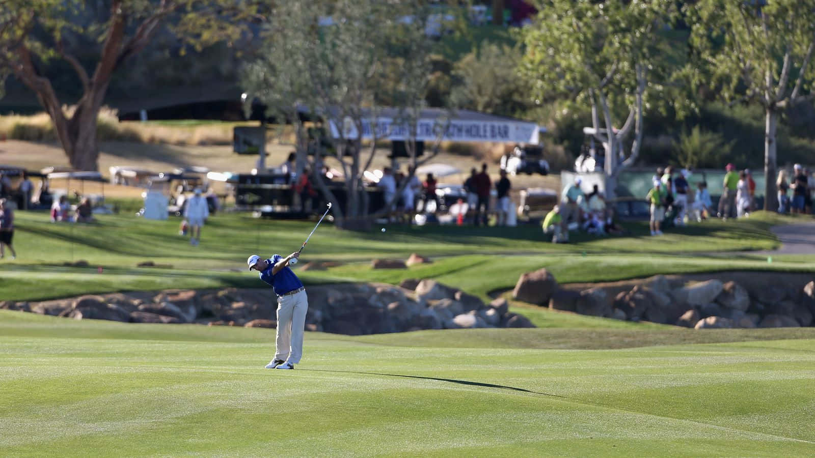 Briny Baird, professional golfer, blue, HD Desktop Wallpaper