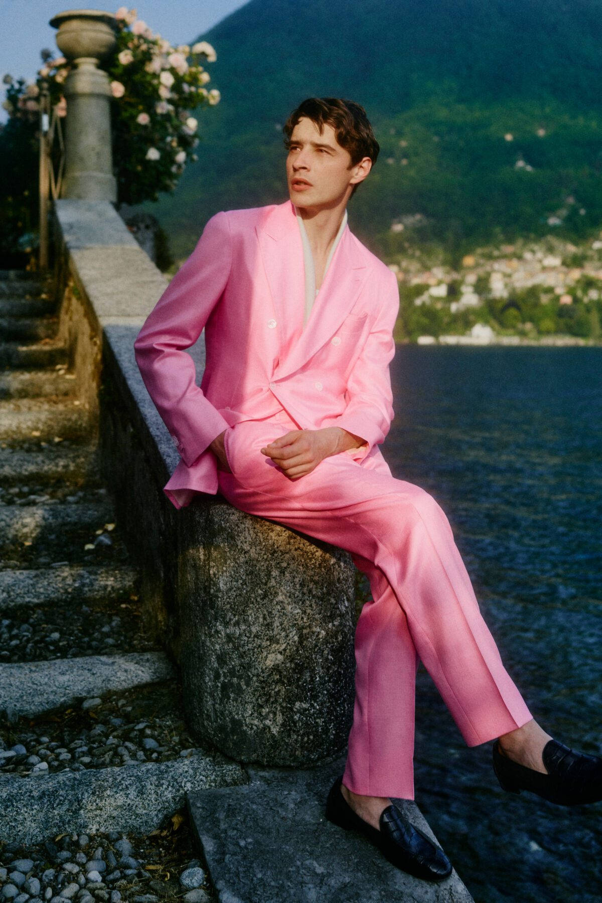 Brioni, Spring 2023 Collection, vibrant pink suit, HD Phone Wallpaper