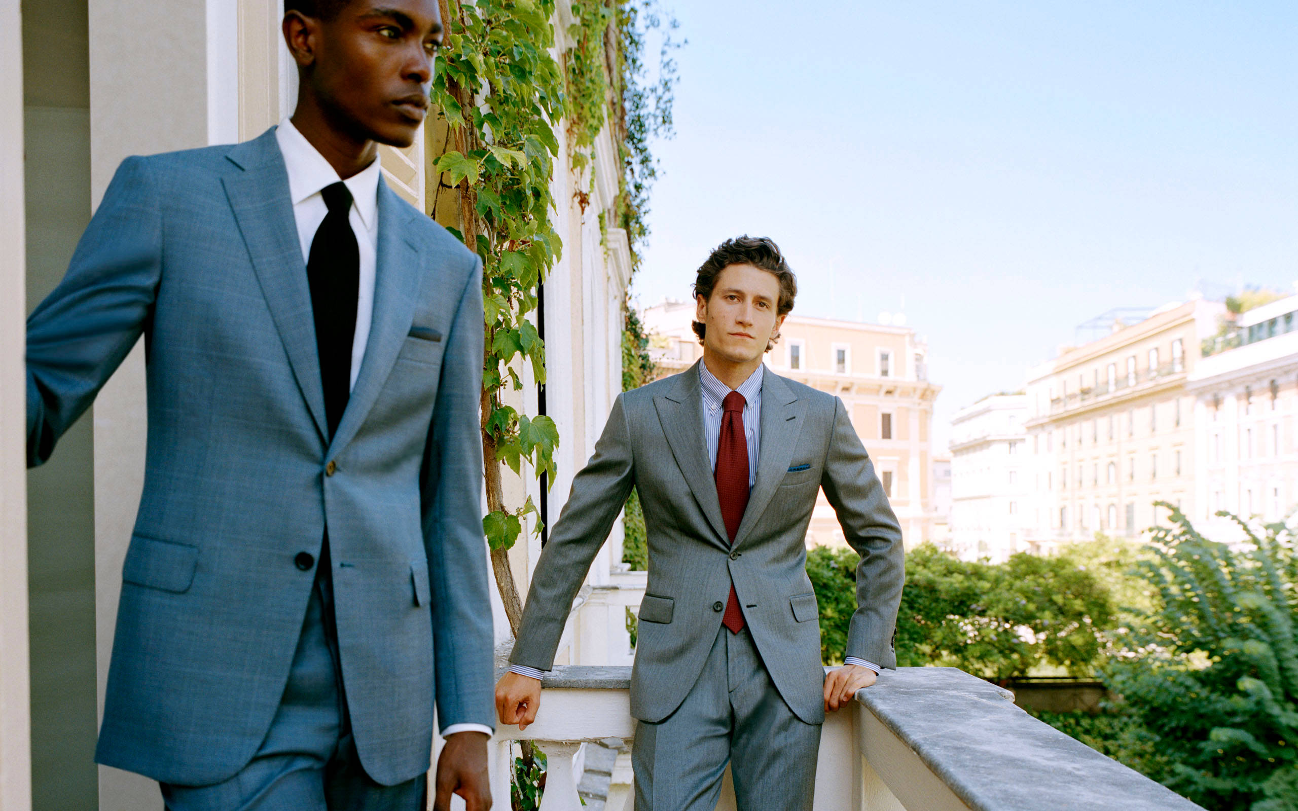 Brioni, wool suit, tailored suits, 2K Desktop Wallpaper