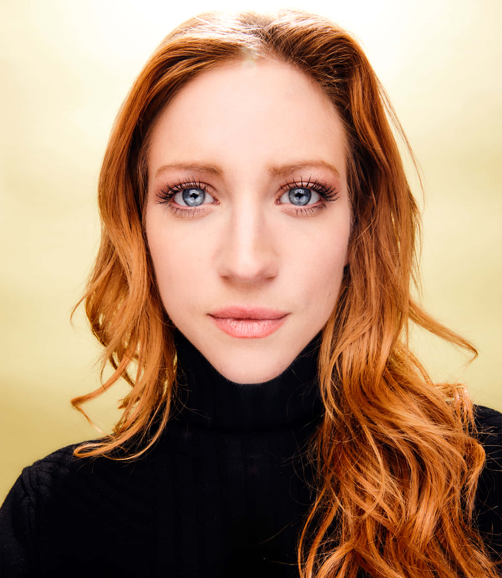 Brittany Snow, blue eyes, fiery red hair, HD Phone Wallpaper