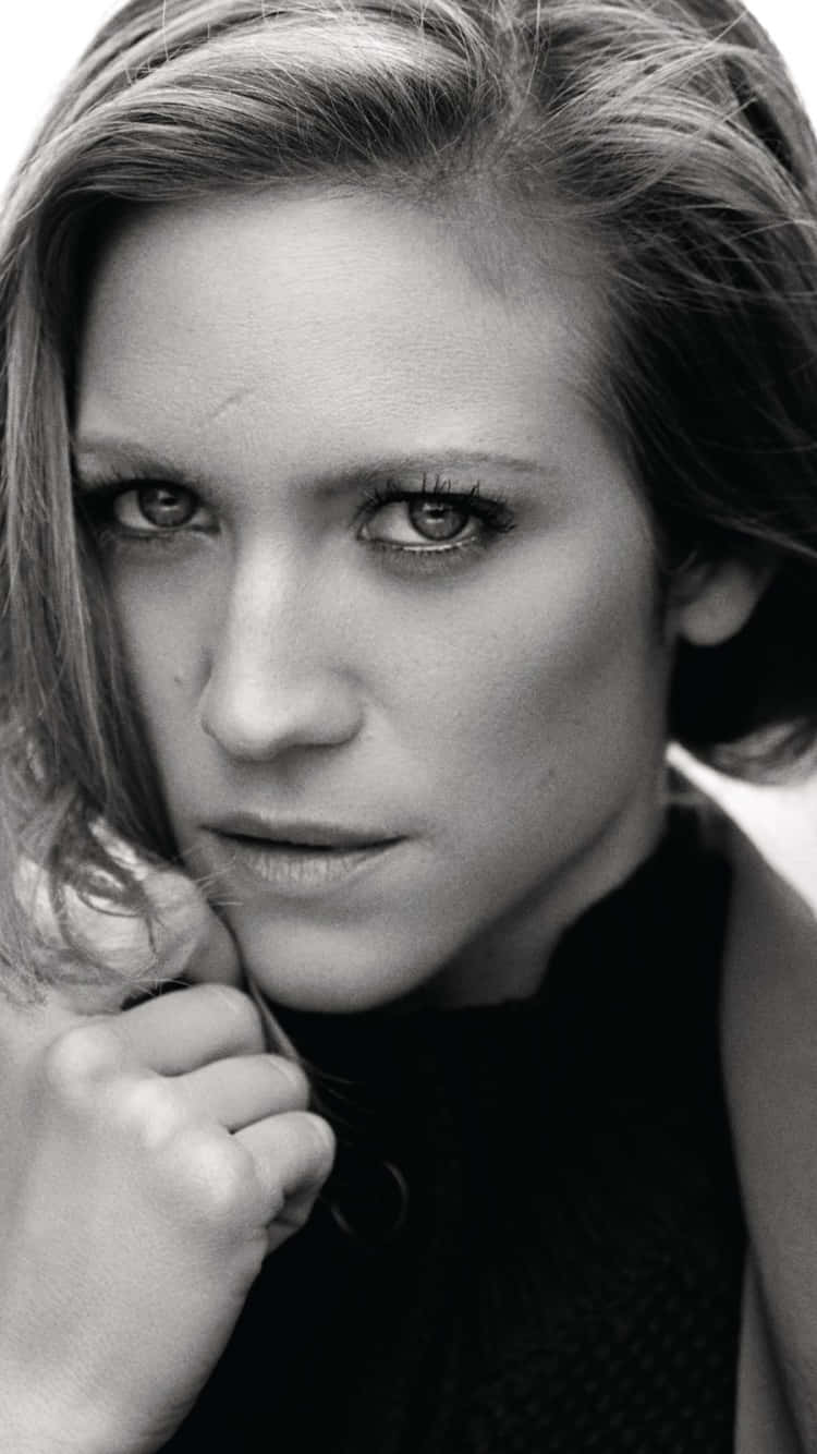 Brittany Snow, 750 x 1334, black and white portrait, HD Phone Wallpaper
