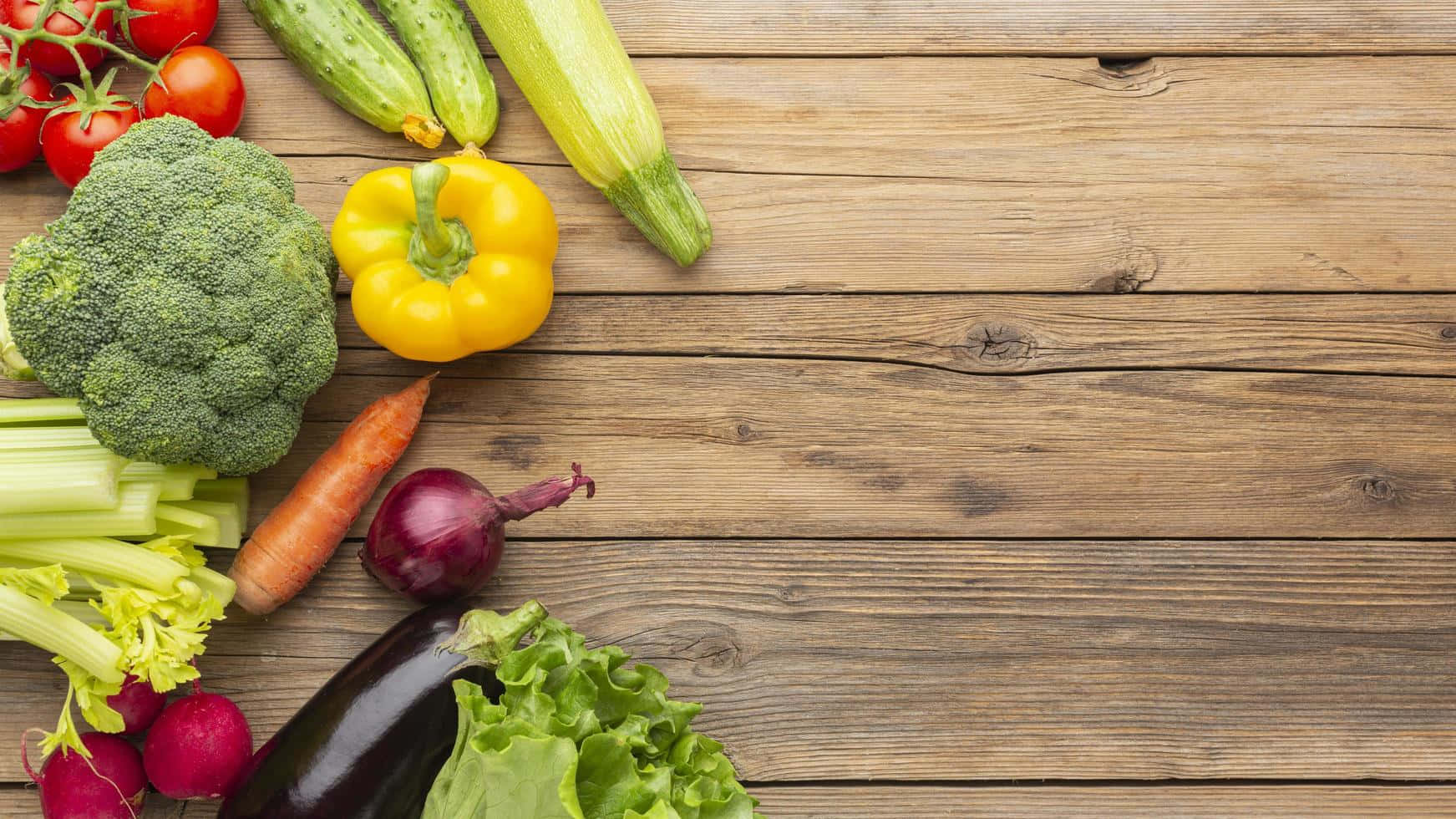 broccoli, carrots, bell peppers, HD Desktop Wallpaper