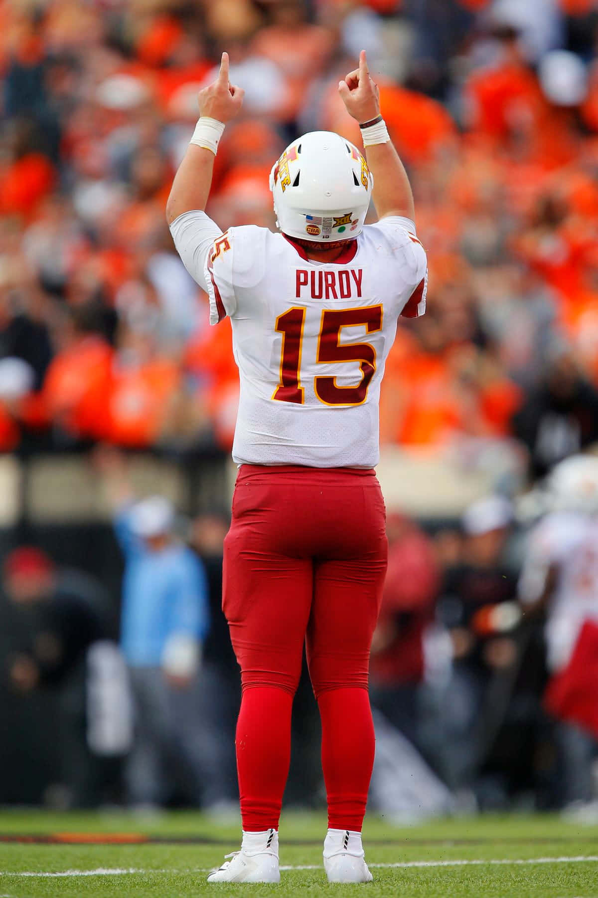 Brock Purdy, number 15, green field, HD Phone Wallpaper
