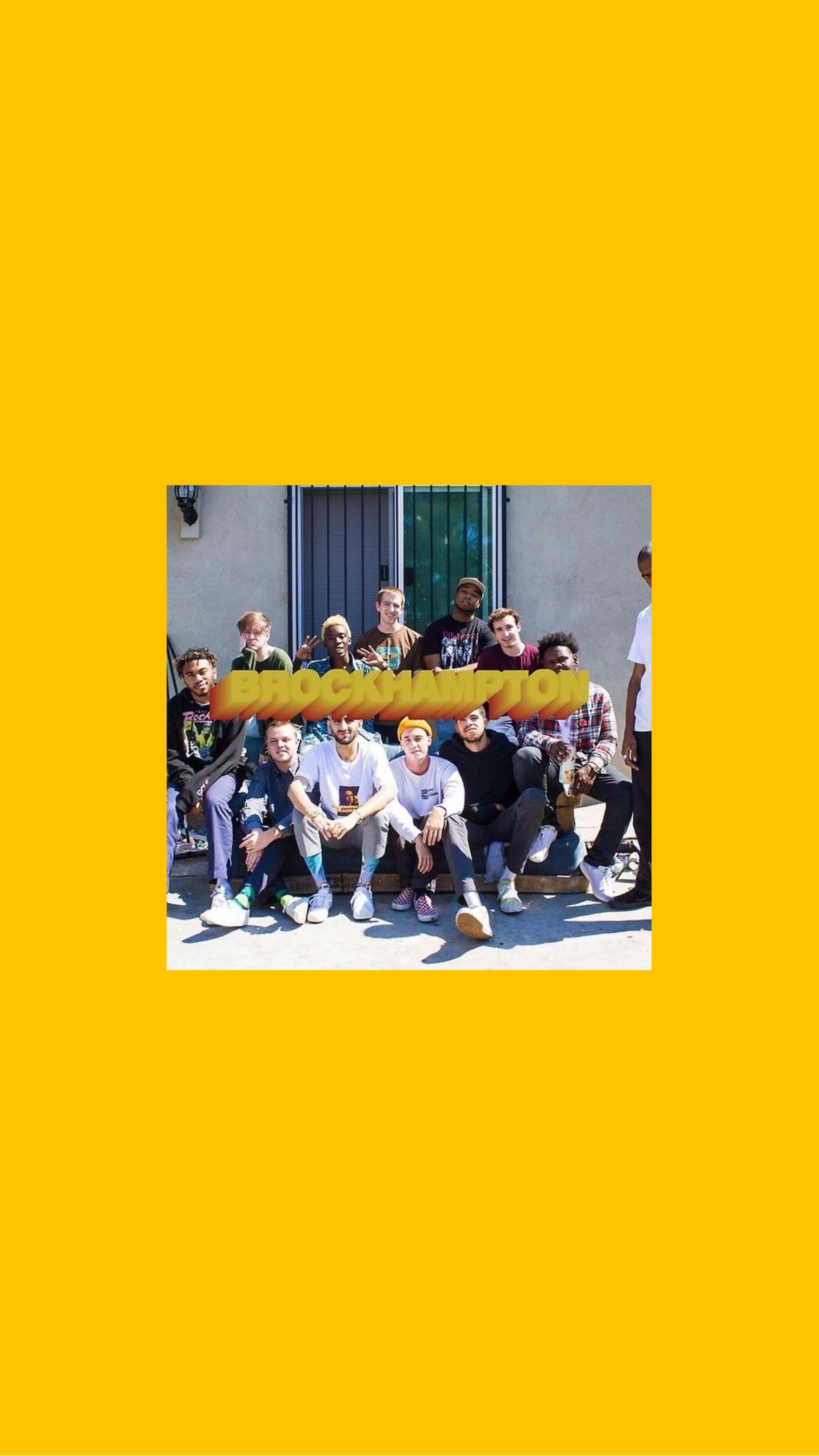 BROCKHAMPTON, colorful mirrored room, bench, 2K Phone Wallpaper