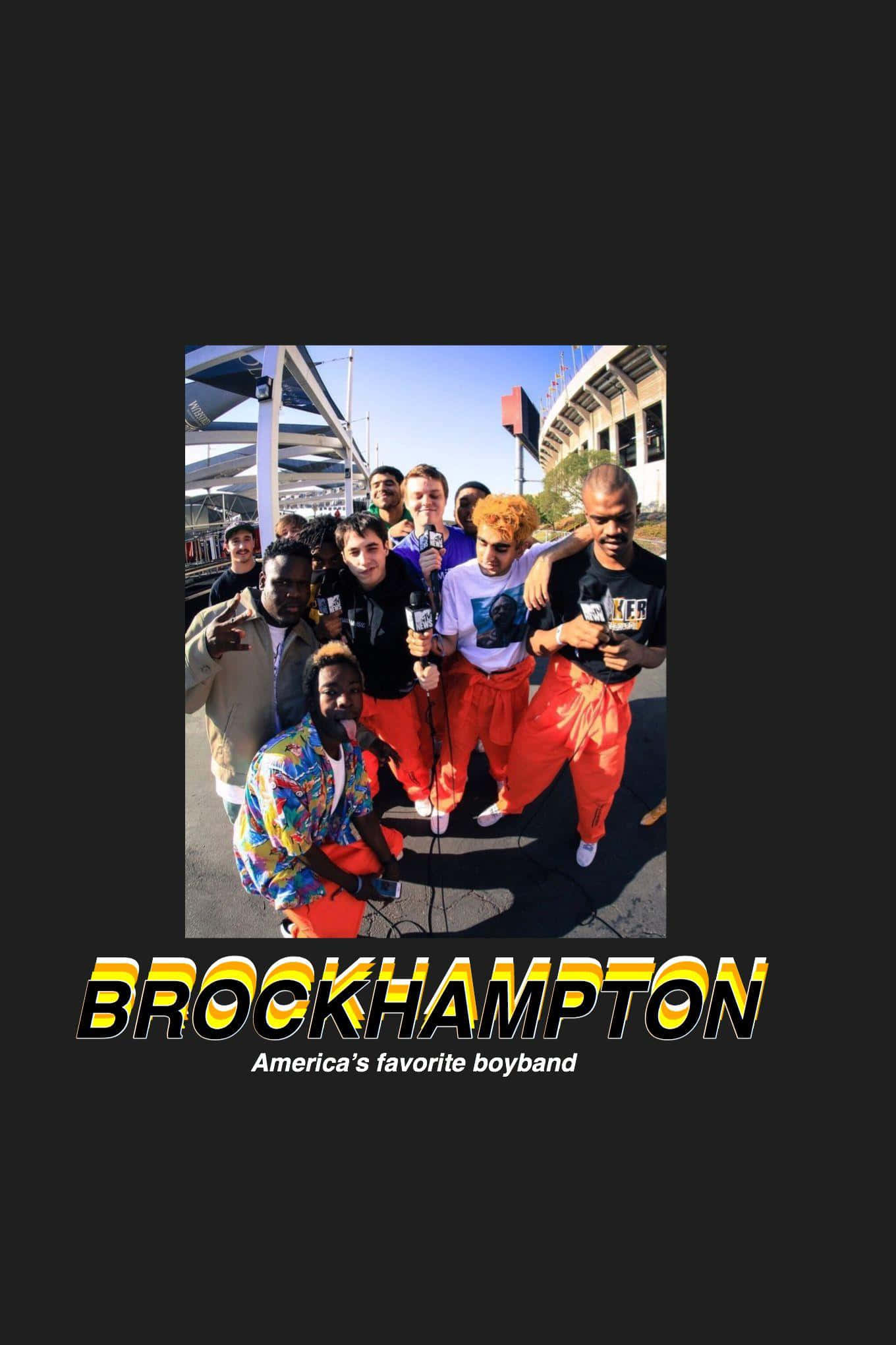 Brockhampton, stadium, bright daylight, Full HD Phone Wallpaper